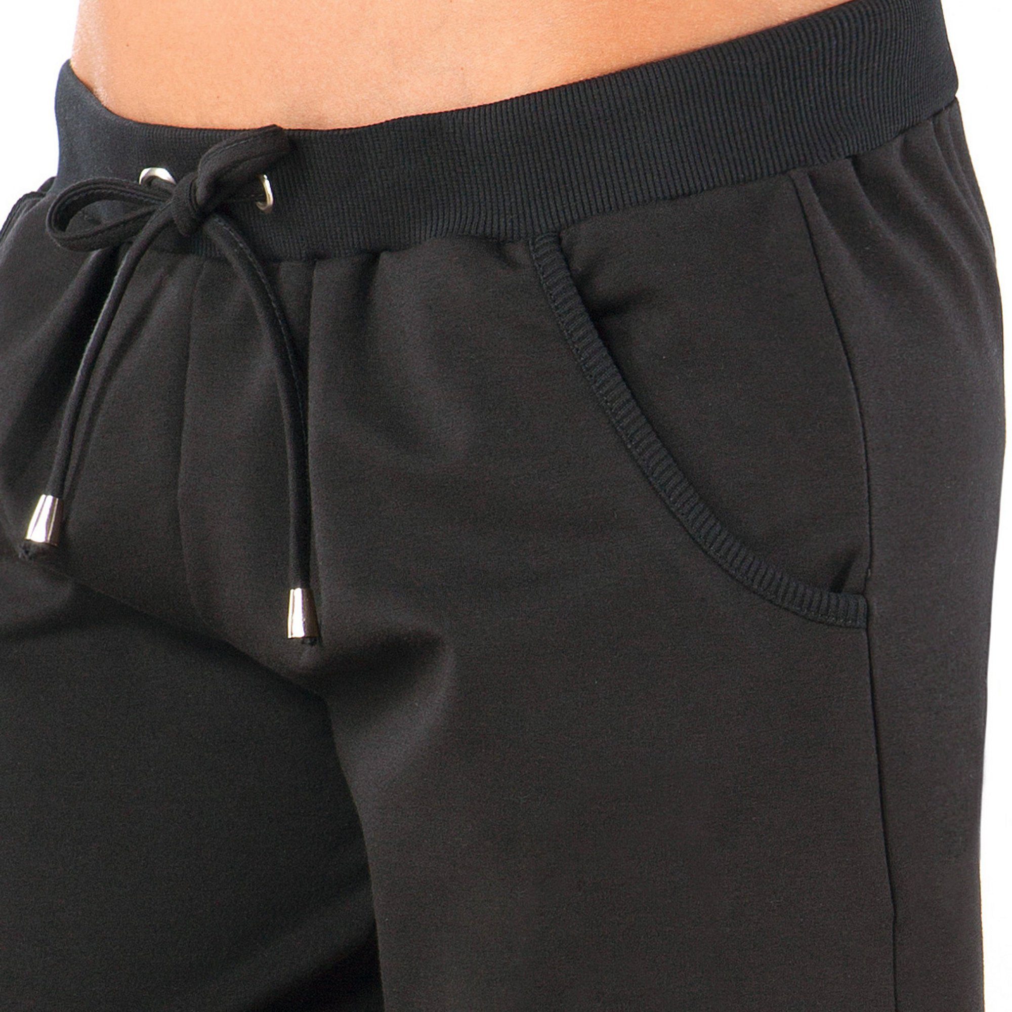 Erwin Müller Jogginghose Damen-Caprihose Uni