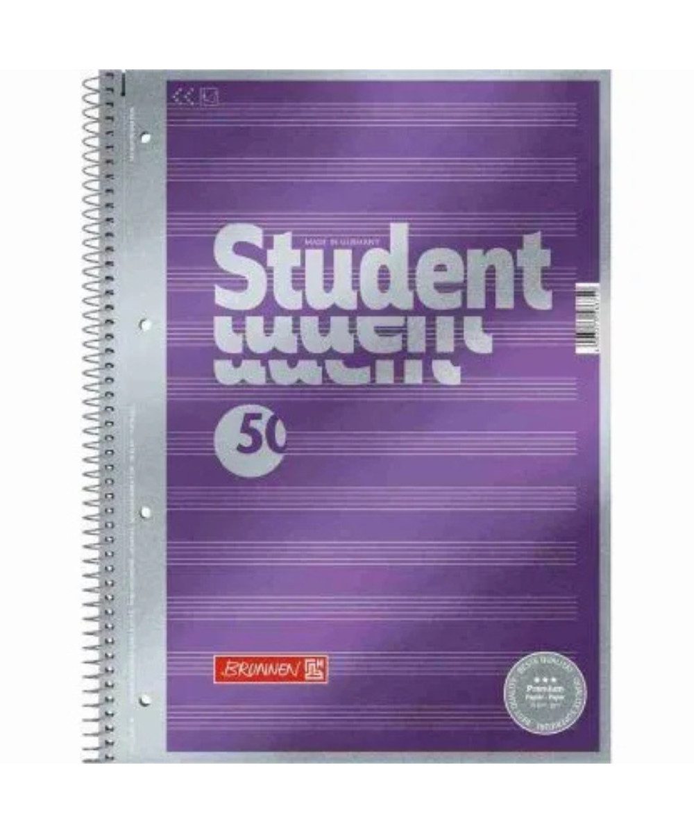 BRUNNEN Notenblock BRUNNEN Collegeblock Premium Notenlineatur DIN A4, Spiralbindung