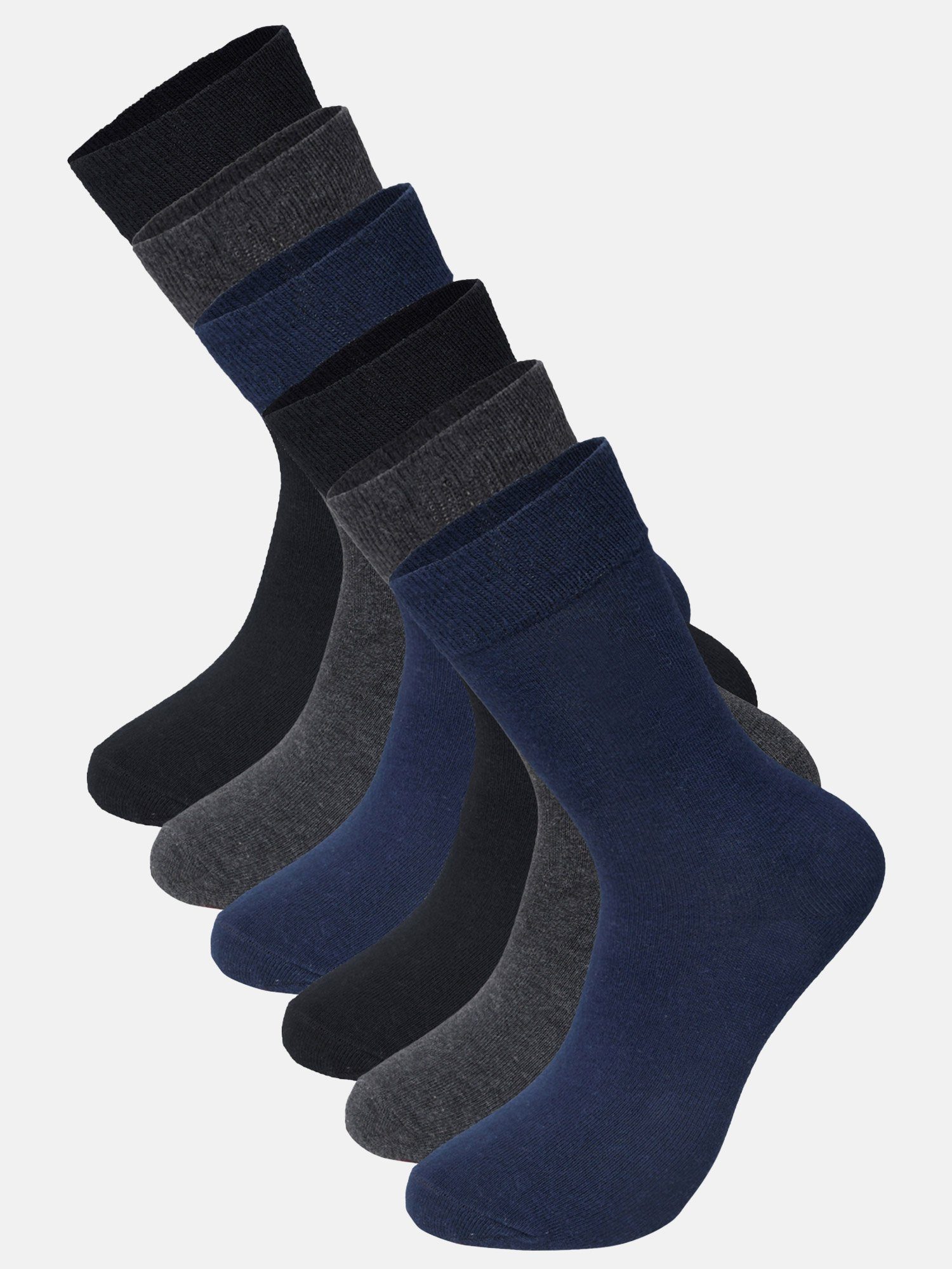 Langsocken 6-Paar) Socken 6er-Pack Tazzio A904 (Packung,