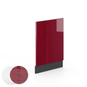 Vicco Unterschrank Geschirrspülerfront 45 cm FAME-LINE Anthrazit Bordeaux-Rot Hochglanz