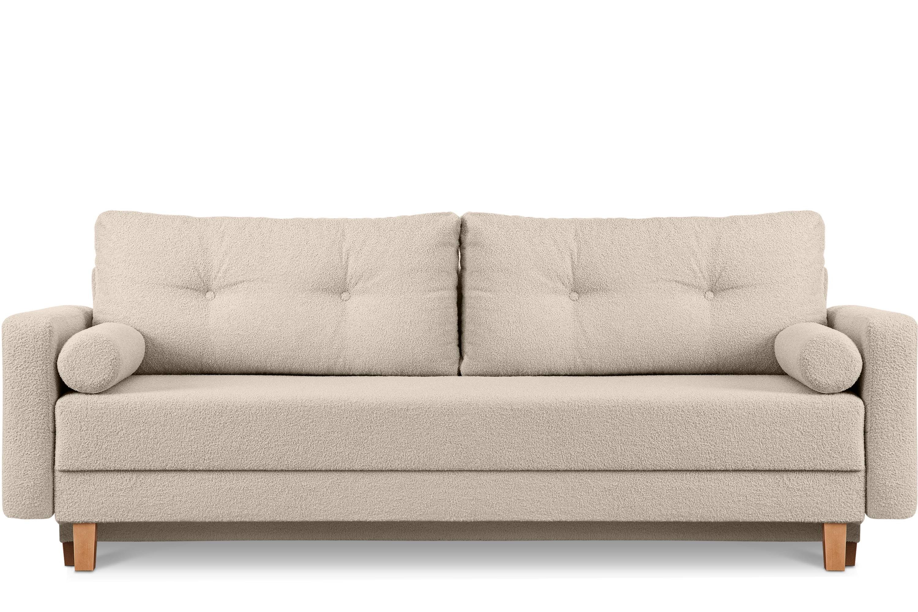 Konsimo Schlafsofa ERISO Sofa 3-Personen, ausziehbare Liegfläche 196x150 cm