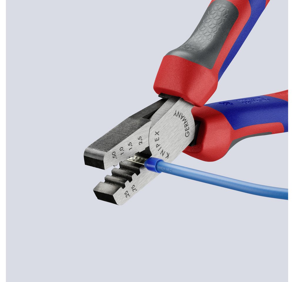 Thumbnail - Knipex Crimpzange Knipex 97 62 145 A Crimpzange Aderendhülsen 0.25 bis 2.5 mm²