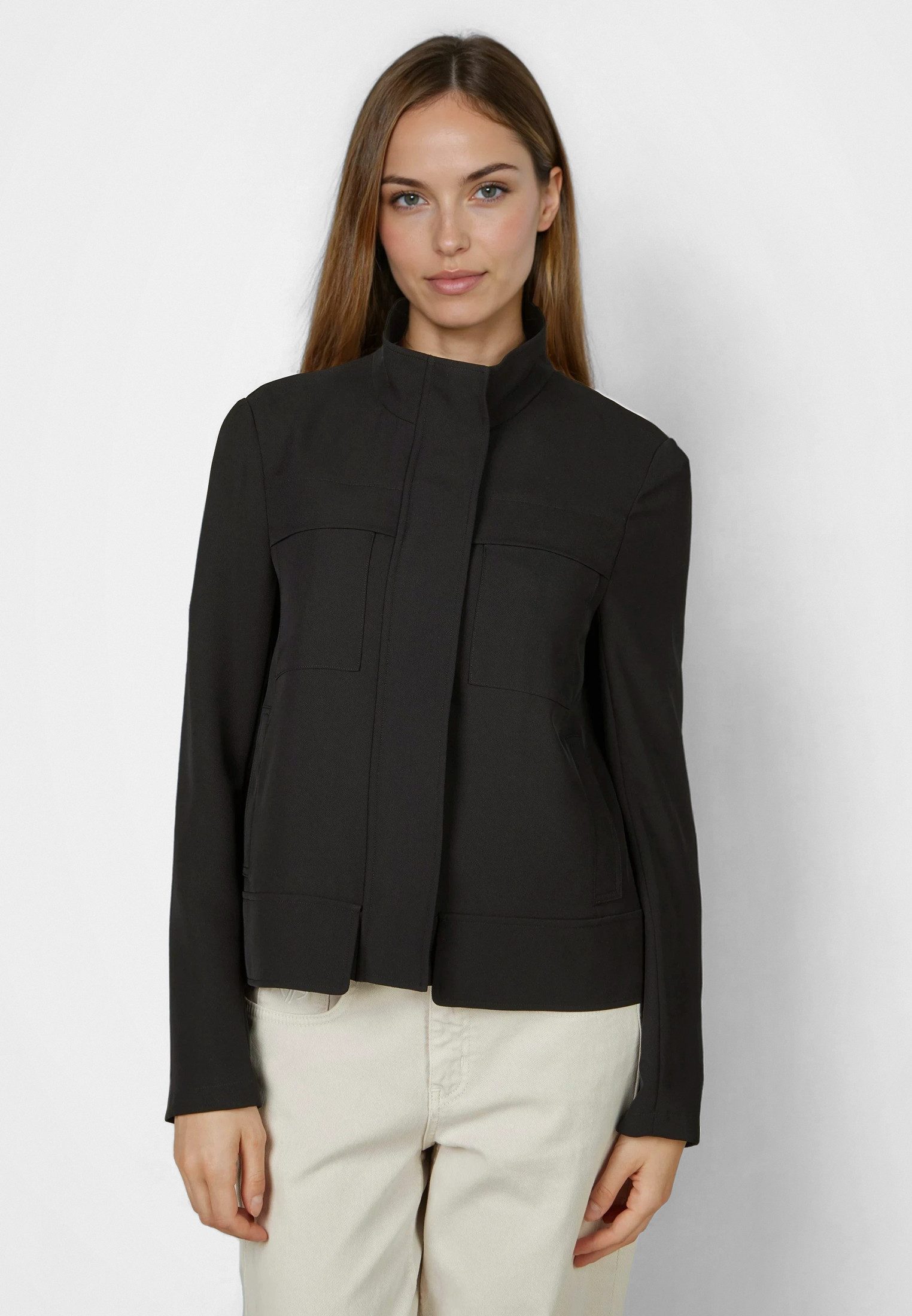 MARC AUREL Kurzjacke aus weich fallendem Stoff