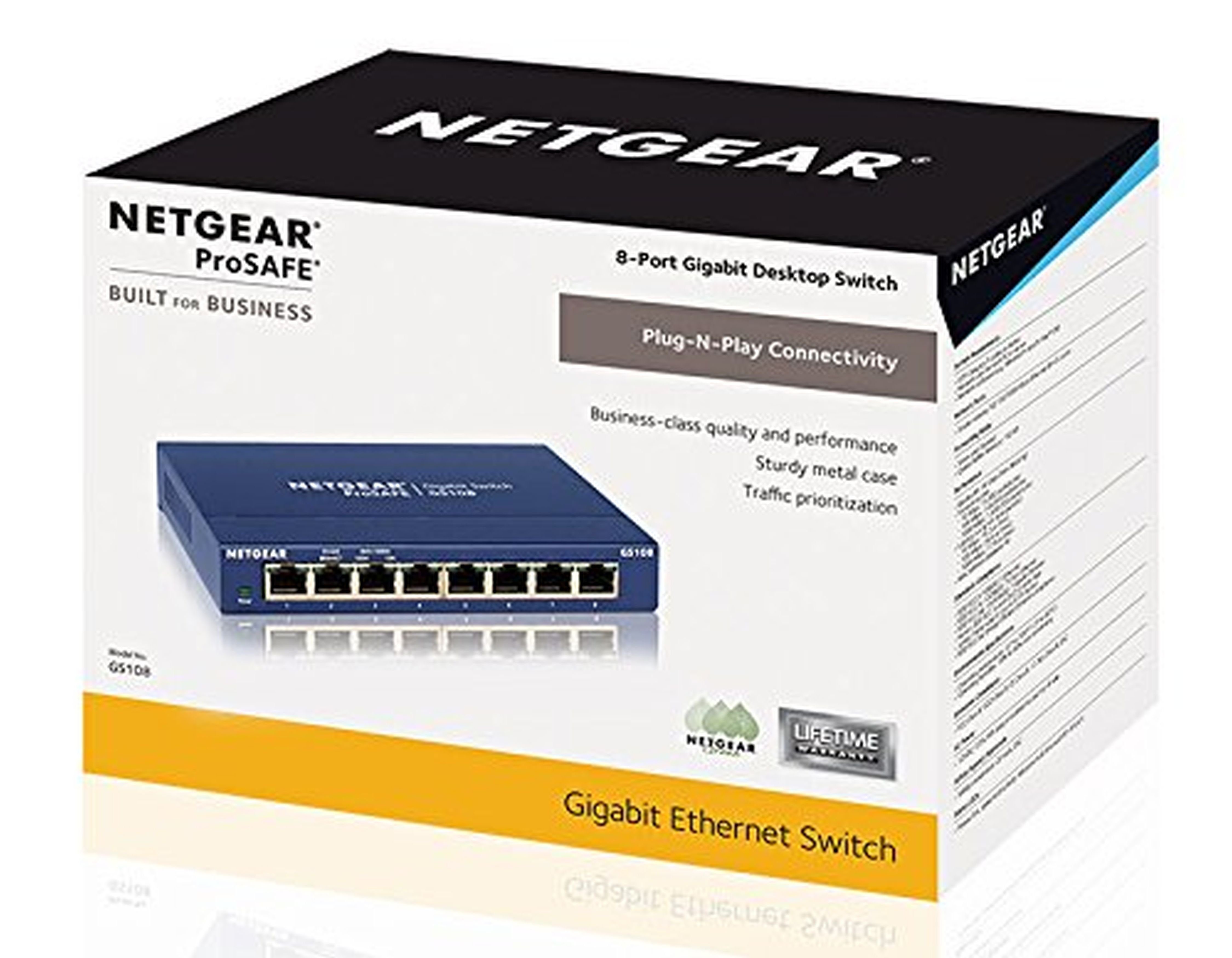 NETGEAR »GS108GE« NetzwerkSwitch, 8 x Gigabit LAN Ports online kaufen