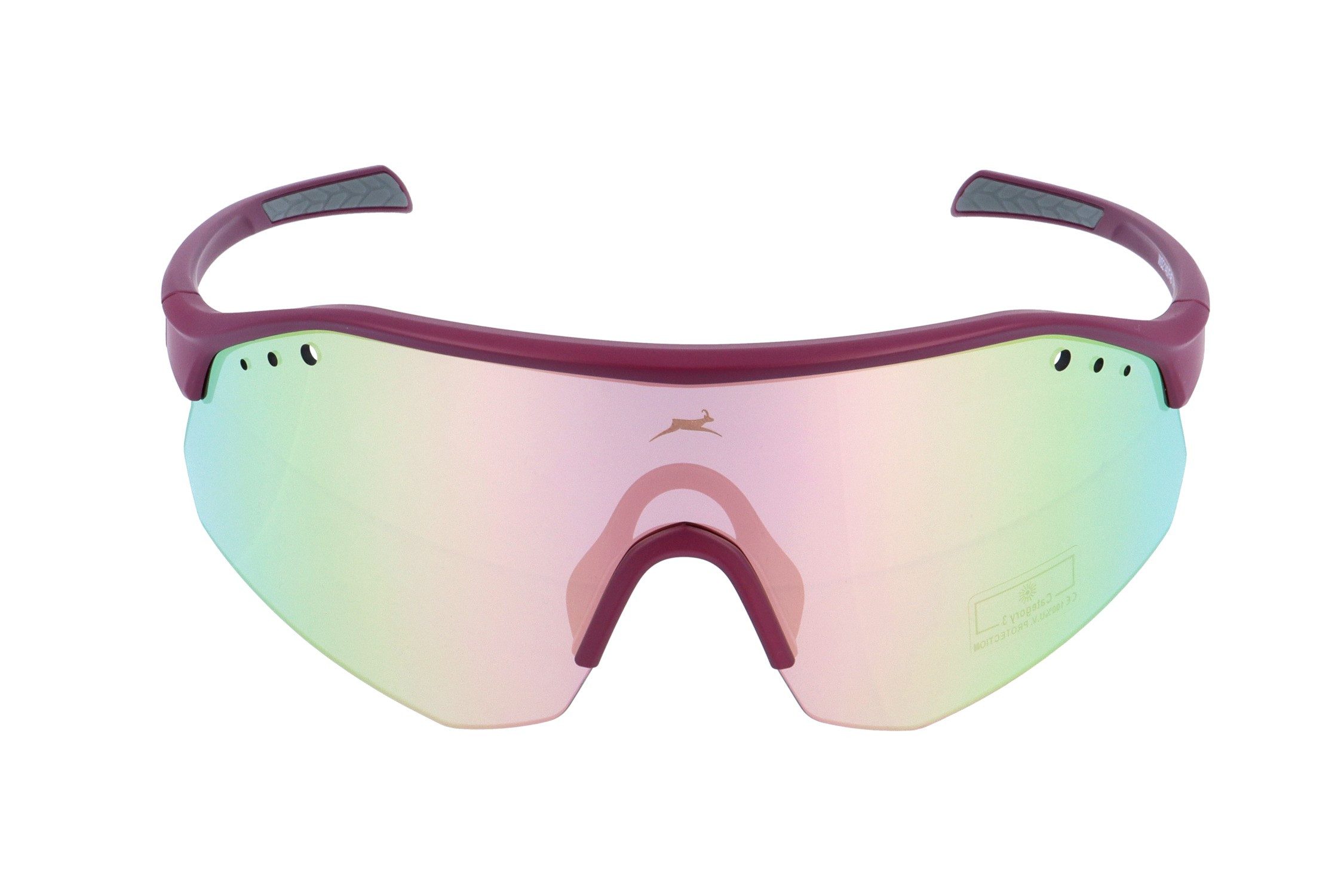 Gamswild Monoscheibensonnenbrille UV400 Sonnenbrille Skibrille Fahrradbrille eng anliegend Sportbrille WS2140 Damen, Herren, roas, beere, olivgrün, grau