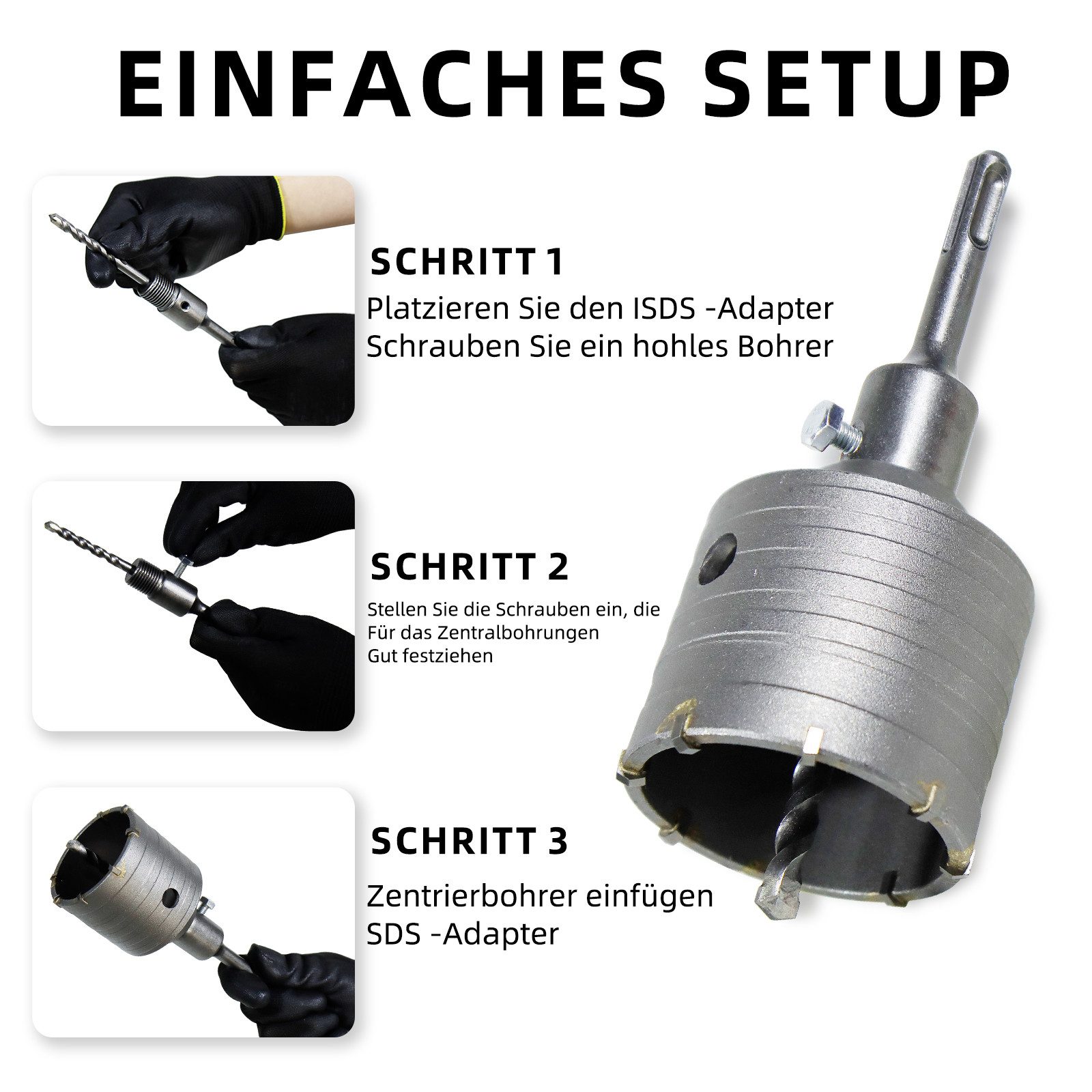 CCLIFE Lochsäge Bohrkrone 50-100 mm steckdosenbohrer günstig online kaufen