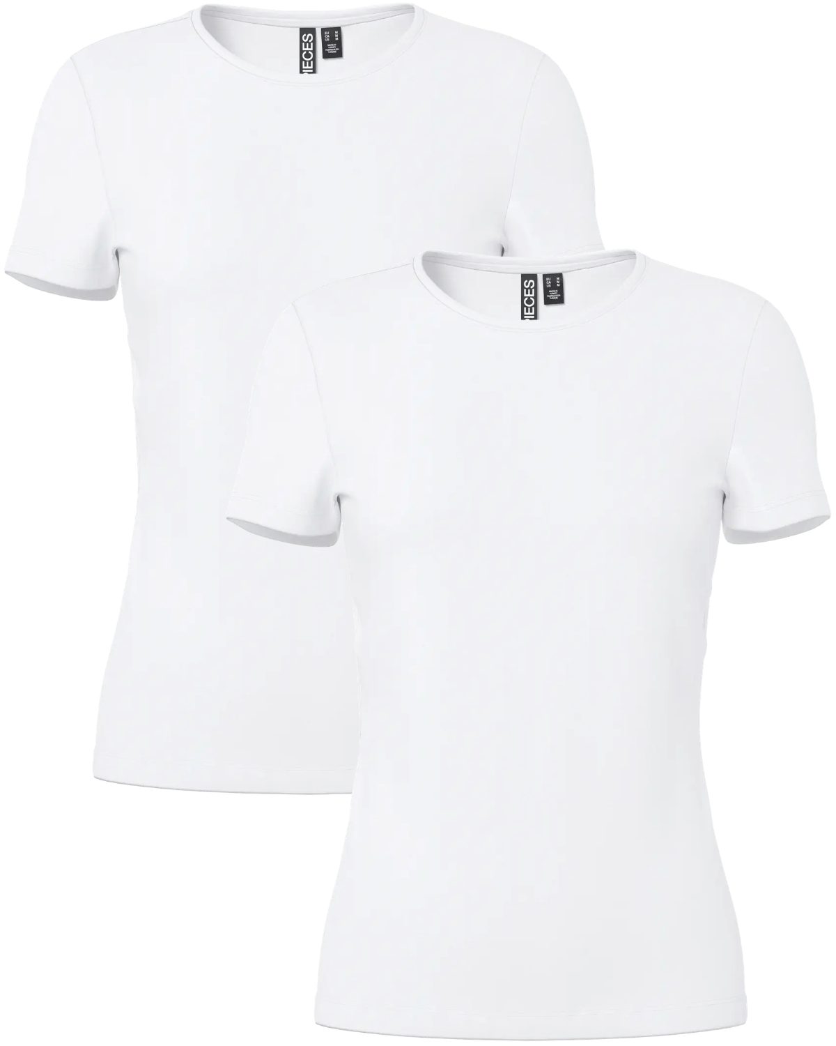 pieces T-Shirt (2er-Pack) Basic Rundhals T-Shirts im 2er-Pack günstig online kaufen