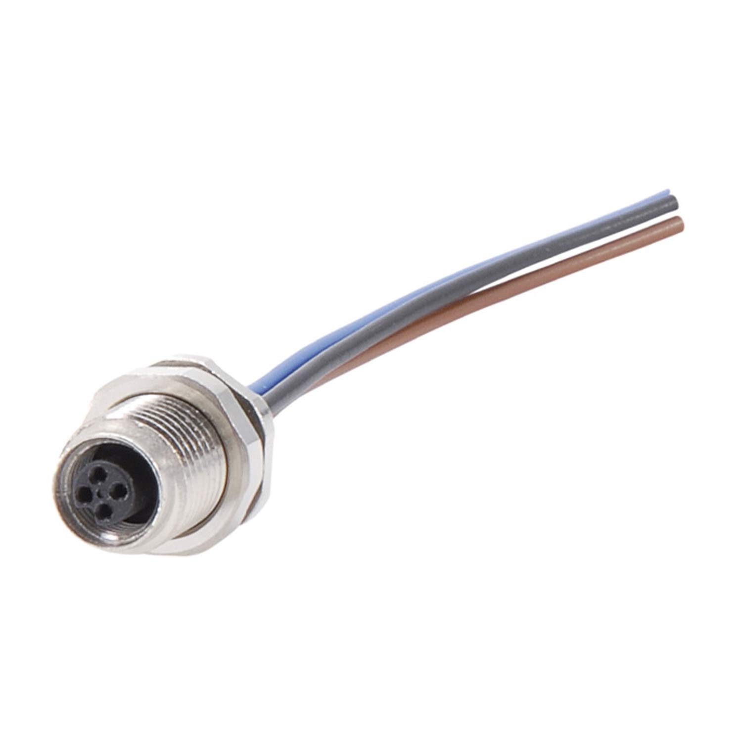 Binder Sensor Titel:M5 Gerätesteckverbinder gerade Buchse Polzahl 3-polig Hinterwan, (Sensor-/Aktor-Steckverbinder)