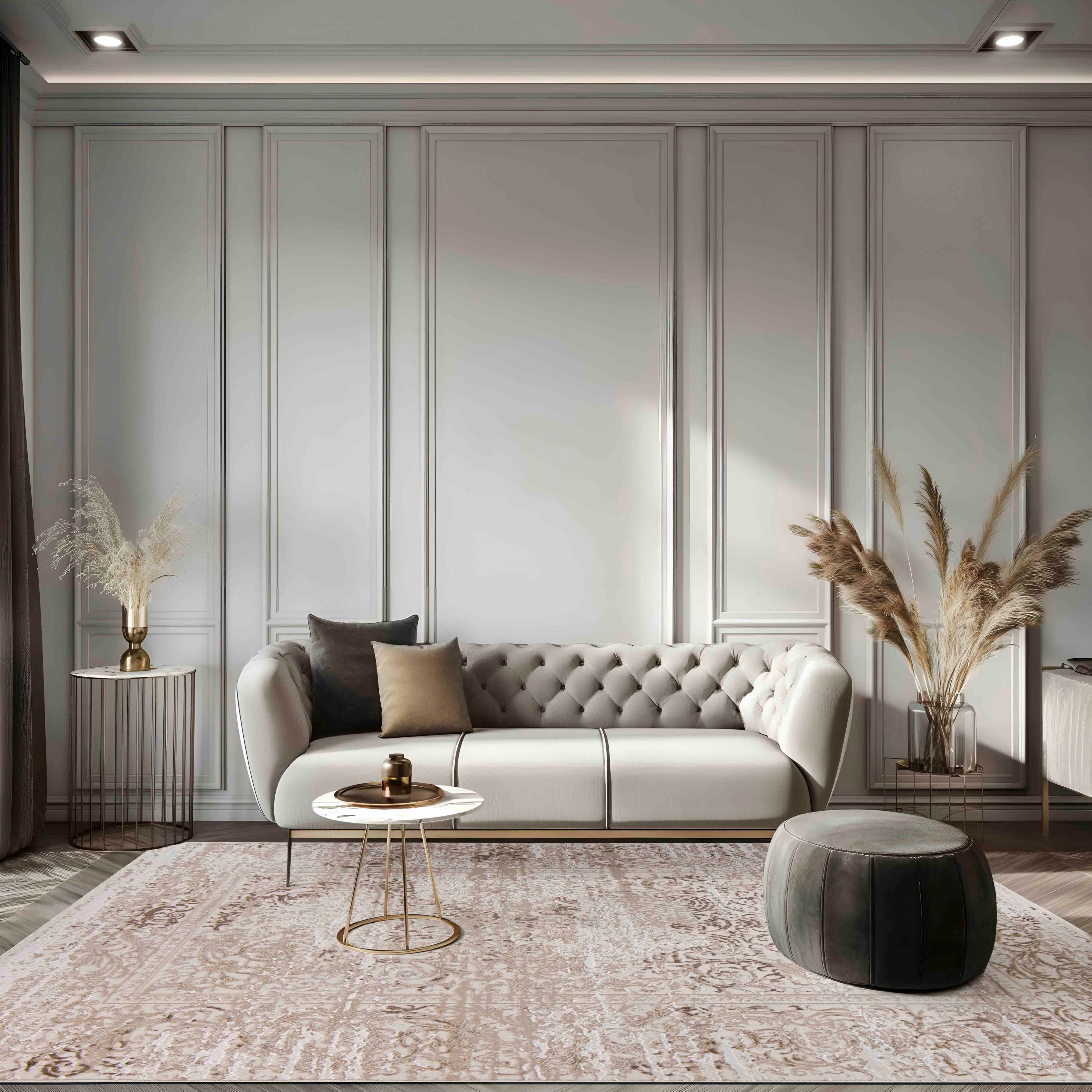 Mazovia Designteppich Modern Abstrakt Teppich für Wohnzimmer Schlafzimmer Büro - Kurzflor, 80 x 150 cm, Fußbodenheizung