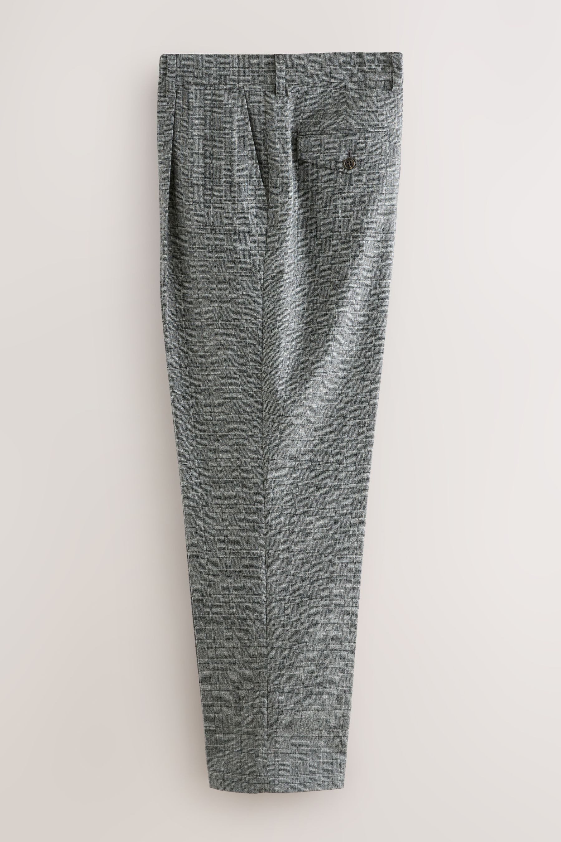 Next Anzughose Tailored Fit Anzughose mit Karostruktur (1-tlg)