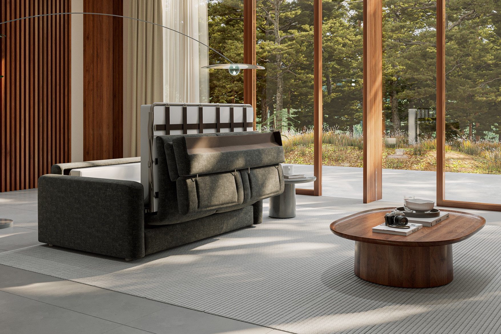 moebeloutlet.de Schlafsofa Moebeloutlet.de – Italienisches Stoffschlafsofa mit Schlaffunktion, mit Relaxfunktion