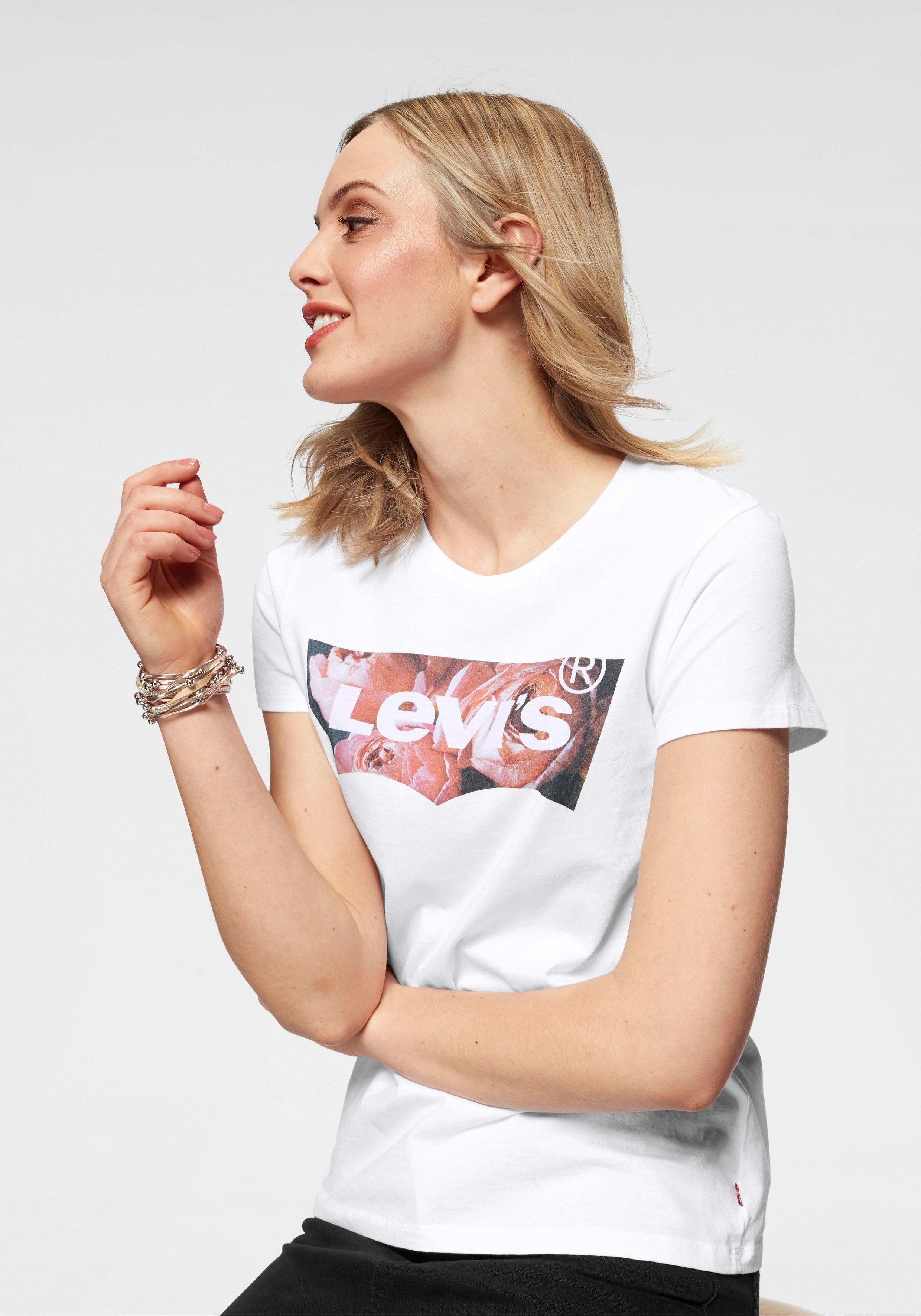 Levi's® T-Shirt »Batwing-Tee Rose« Foto-Frontprint | OTTO