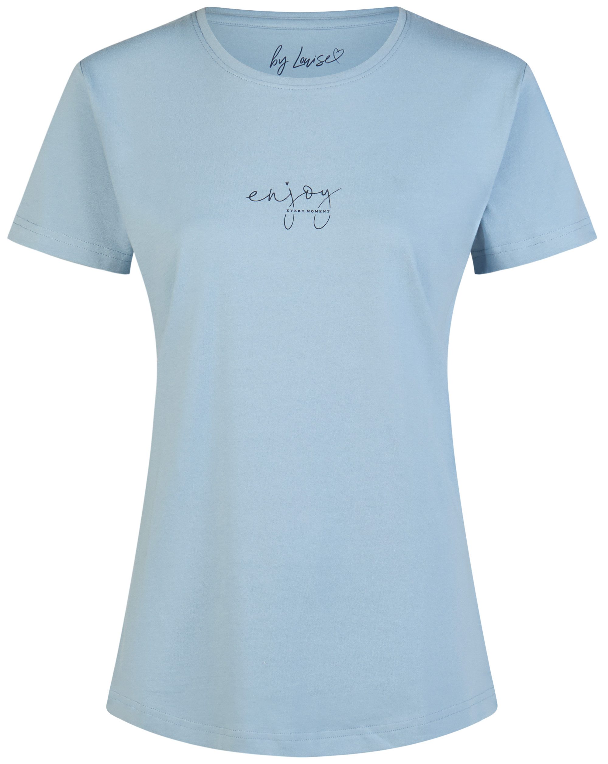 By Louise Pyjamaoberteil Lace Luxury (Packung, 1-tlg., 1-teilig) Damen Pyjamaoberteil Kurzarm Baumwolle T-Shirt
