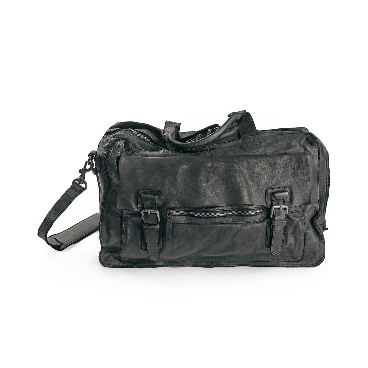 Reisetasche Harold's Reisetasche Submarine echt Leder schwarz 25 l Damen - 020426