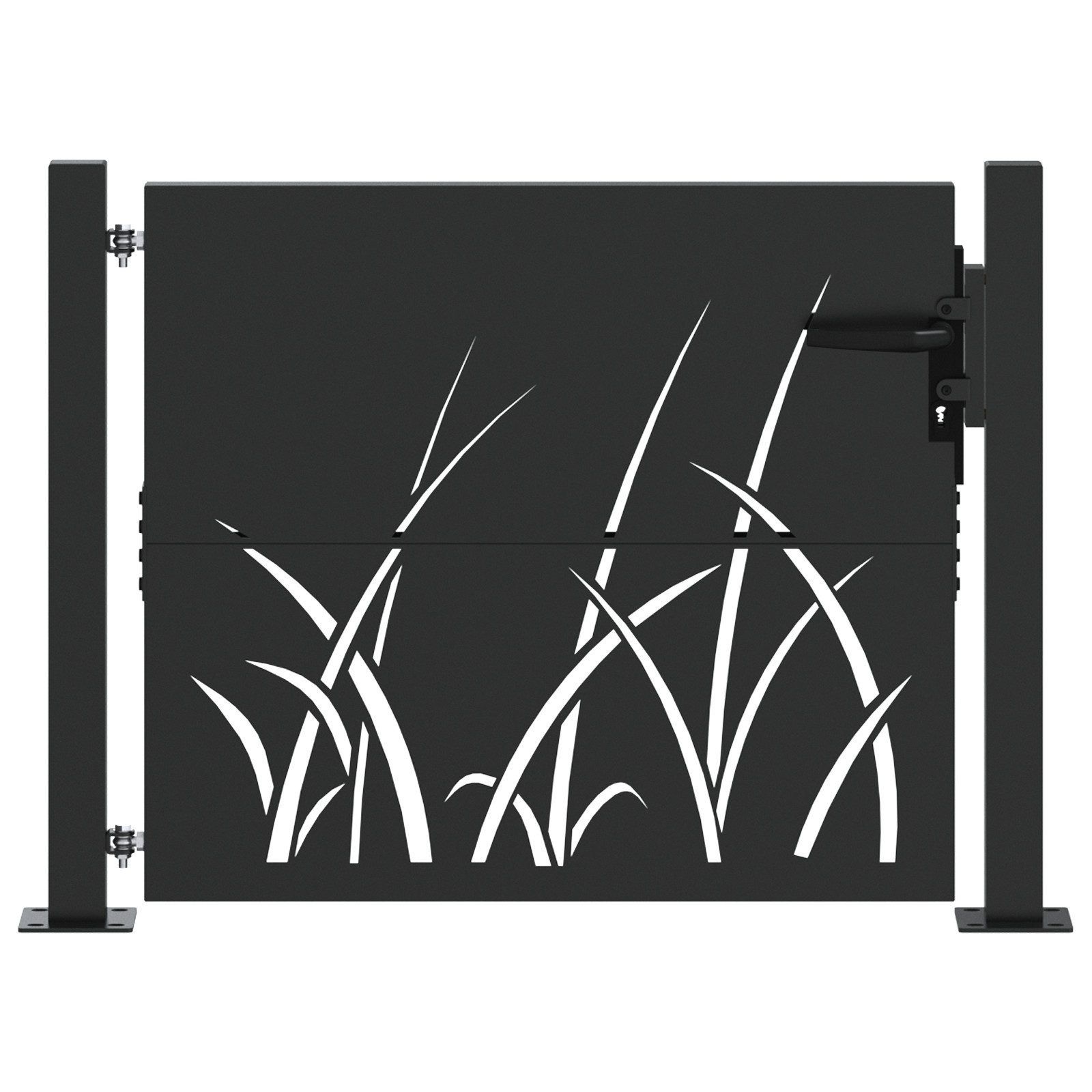 vidaXL Gartentor Gartentor Schwarz 105 x günstig online kaufen