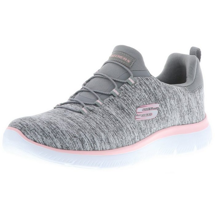 Skechers 12983/GYLP Summits-Quick Getaway Gray/Light Pink Sneaker