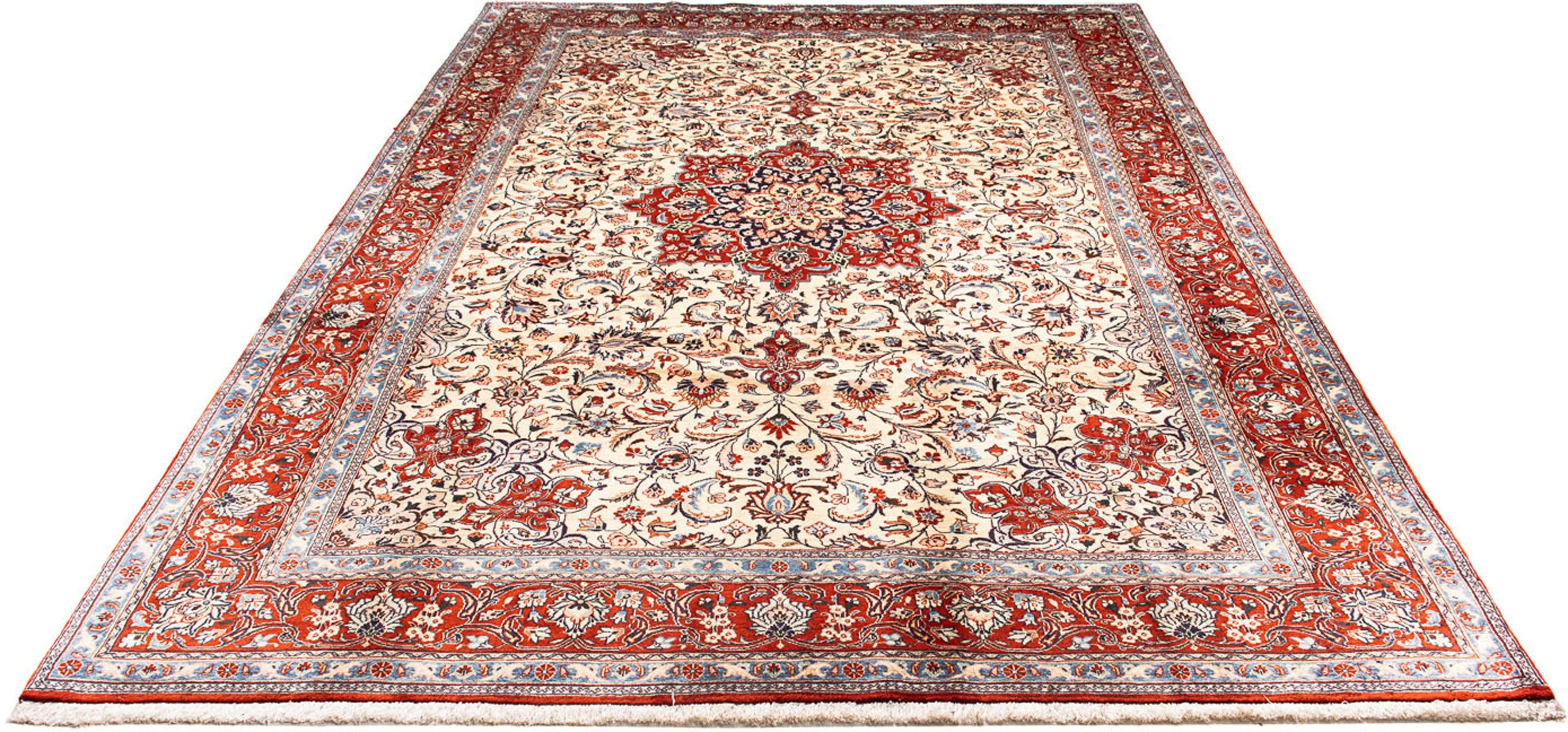 Orientteppich Perser - Classic - 298 x 207 cm - beige, morgenland, rechteckig, Höhe: 10 mm, Wohnzimmer, Handgeknüpft, Einzelstück mit Zertifikat