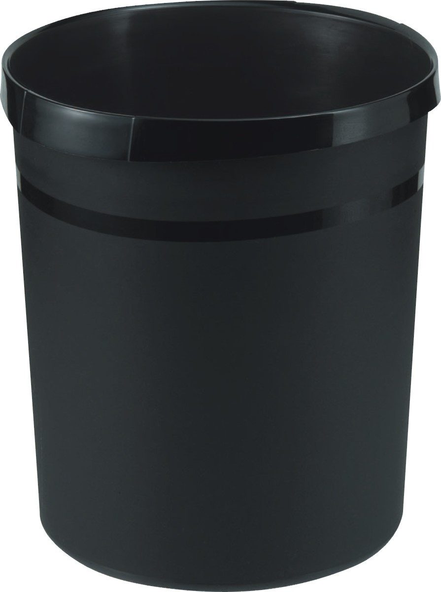 HAN Papierkorb Papierkorb Grip mit Griffmulden 18 Liter schwarz