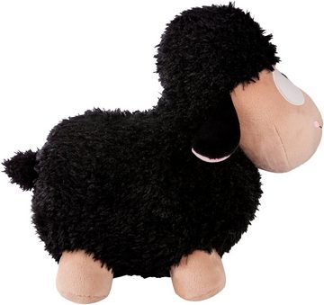 Nici Kuscheltier Wooly Gang, Schaf schwarz, 22 cm, stehend, enthält recyceltes Material (Global Recycled Standard)