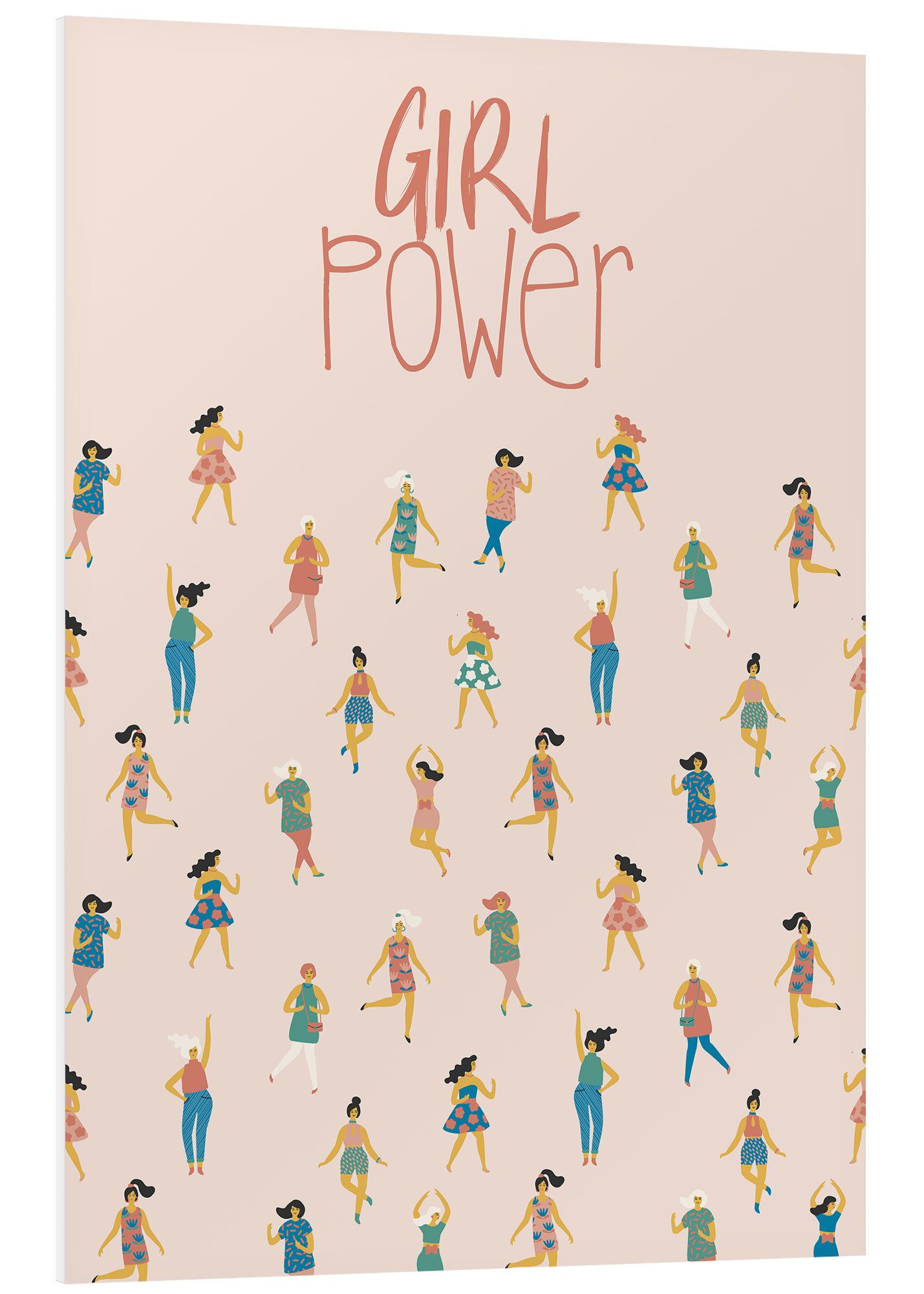 Posterlounge Forex-Bild Editors Choice, Girl Power, Jugendzimmer Illustration