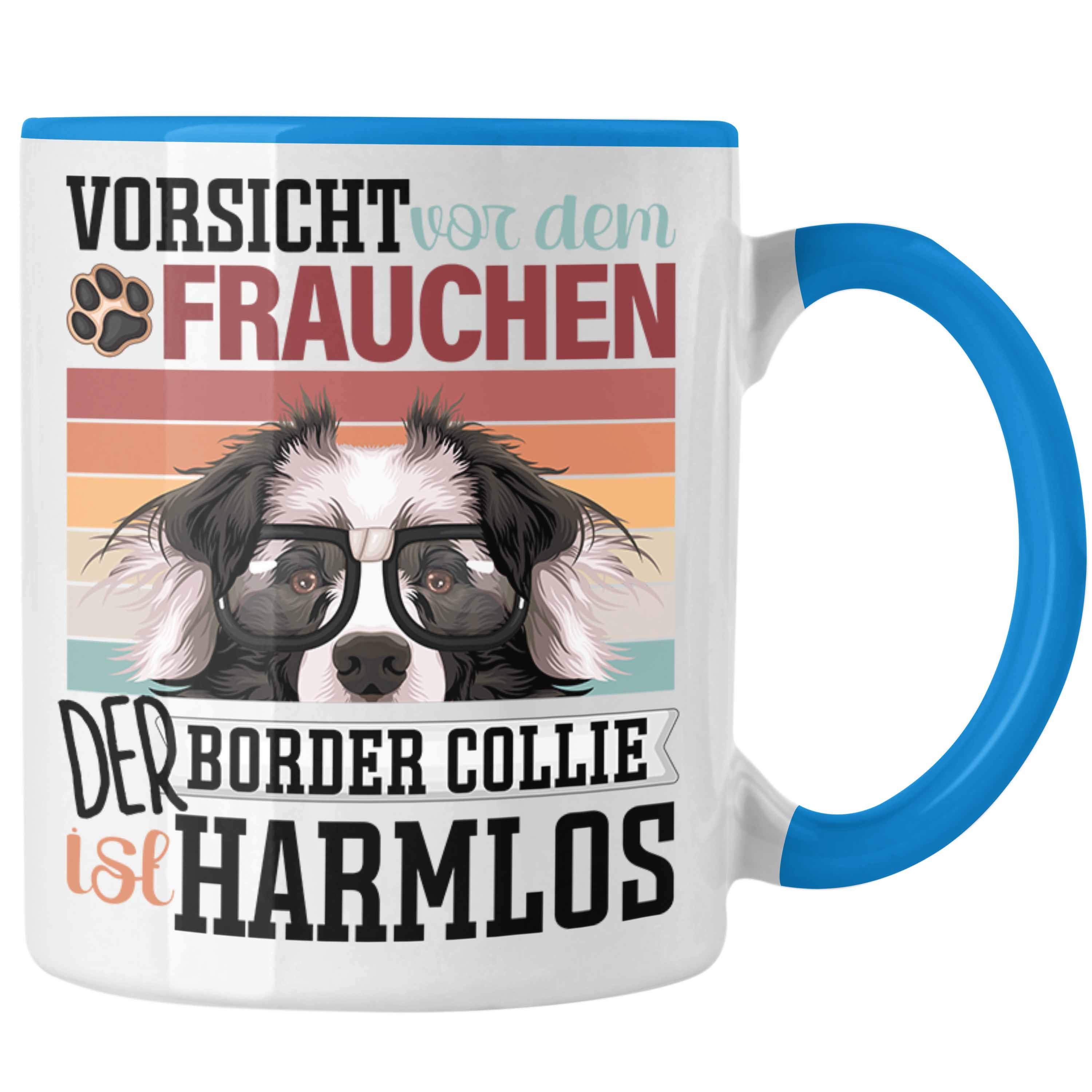 Gesc Spruch Geschenk Besitzerin Collies Frauchen Border Trendation Tasse Blau Lustiger Tasse