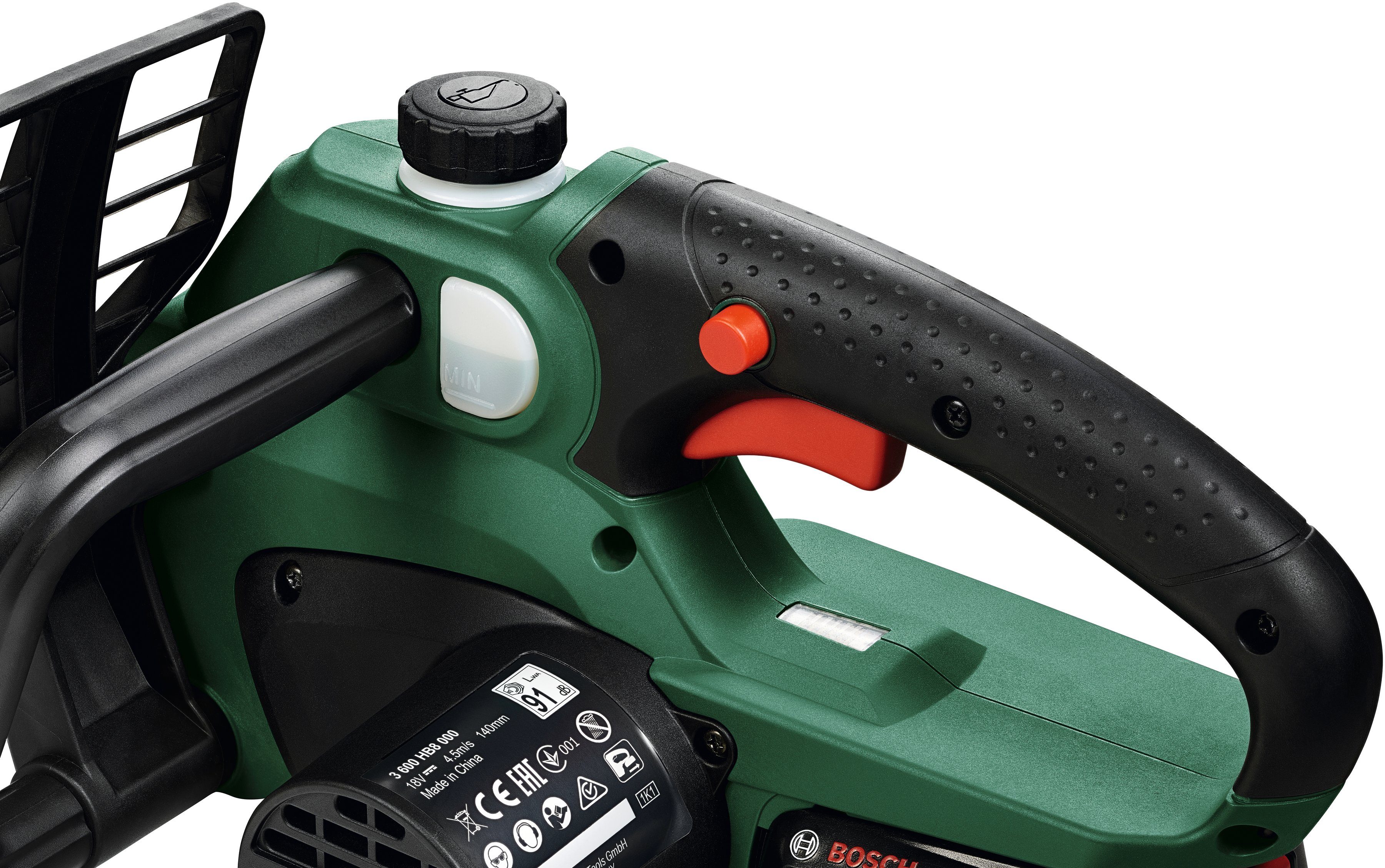 Bosch Home & Garden UniversalChain 18V Cordless Chainsaw, 20cm Bar Length, without Battery and Charger