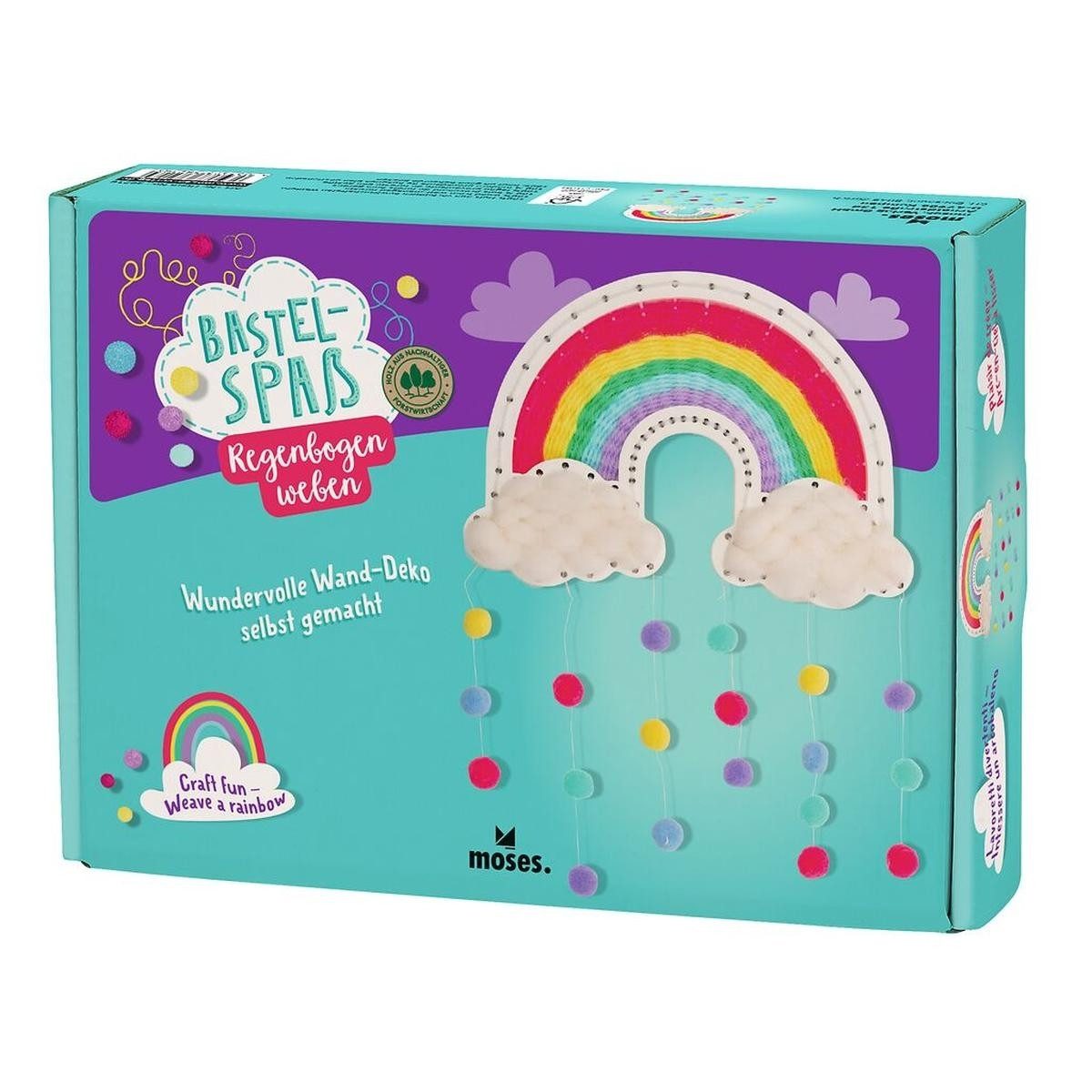Moses. Verlag Kreativset Bastelset Regenbogen weben für Kinder – Wand-Deko gestalten