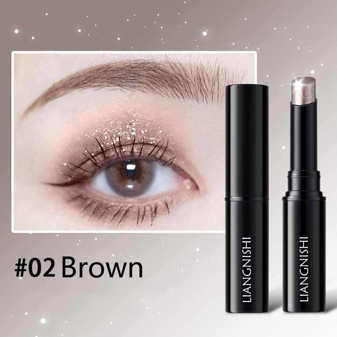 DEBAIJIA Lidschatten Lidschattenstift, Langanhaltend schimmernd für schnelle Augenlooks