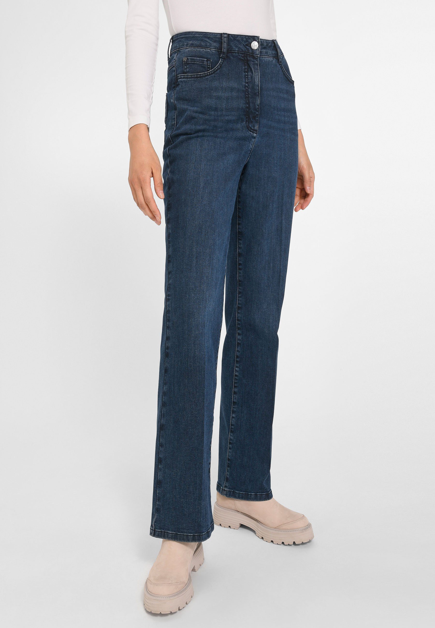 Basler 5-Pocket-Jeans Cotton mit Taschen blue_denim
