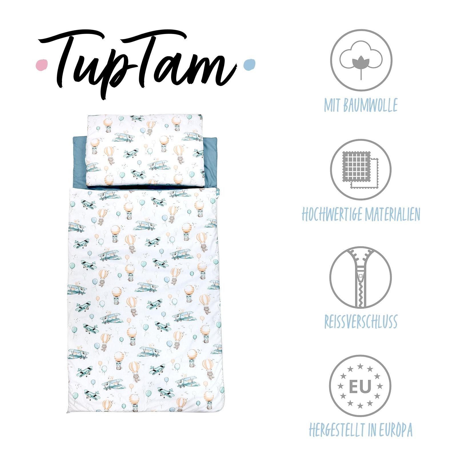 TupTam Deckenschlafsack TupTam Kindergarten Schlafsack mit Kissen und Beutel für unterwegs