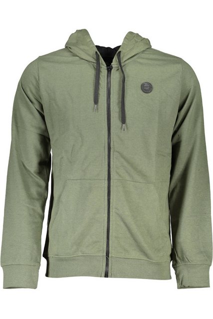 GIAN MARCO VENTURI Sweatshirt Herren Kapuzenpullover Grün mit Reißverschlus günstig online kaufen