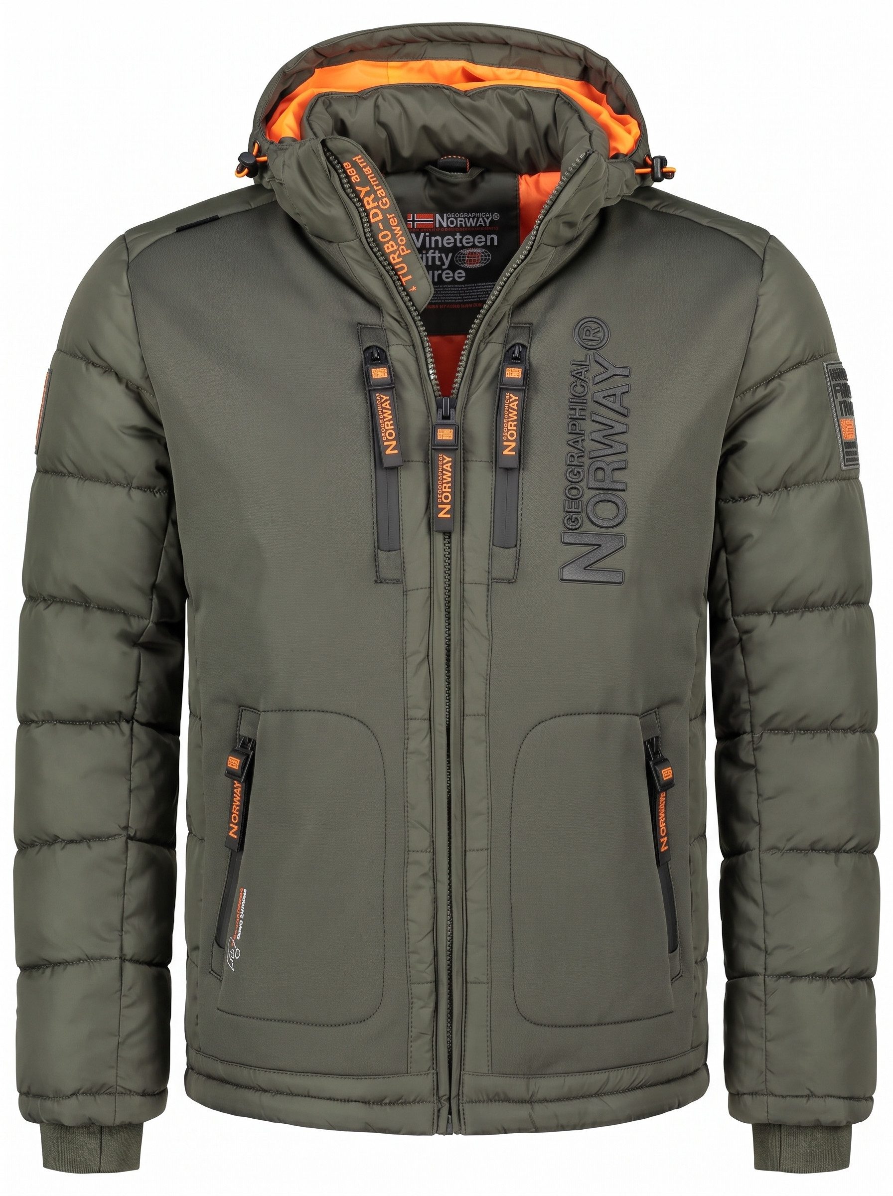 Geographical Norway Winterjacke Herren Hochwertige Outdoorjacke Kapuzenjacke Parka