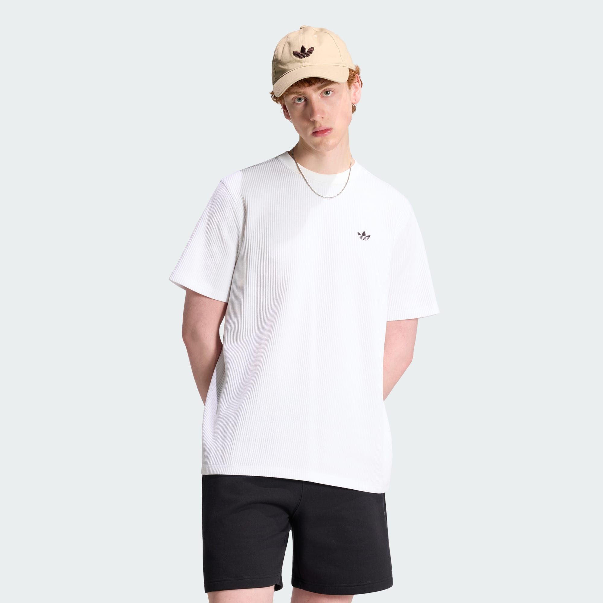 adidas Originals T-Shirt TREFOIL ESSENTIALS WAFFELSTRICK-T-SHIRT (1-tlg)