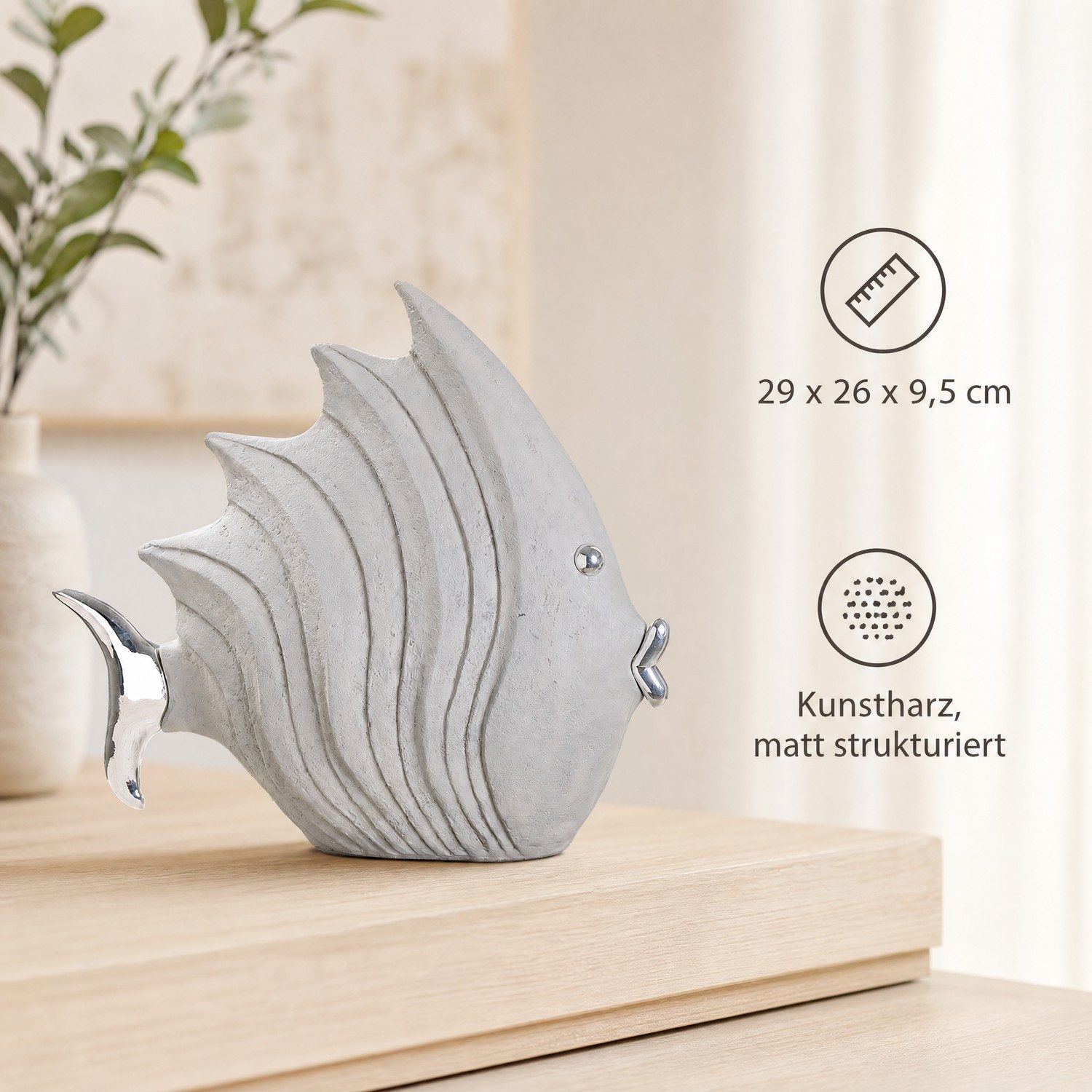 Casablanca by Gilde Tierfigur Figur Fisch (1 St) – Bild 2 von 4