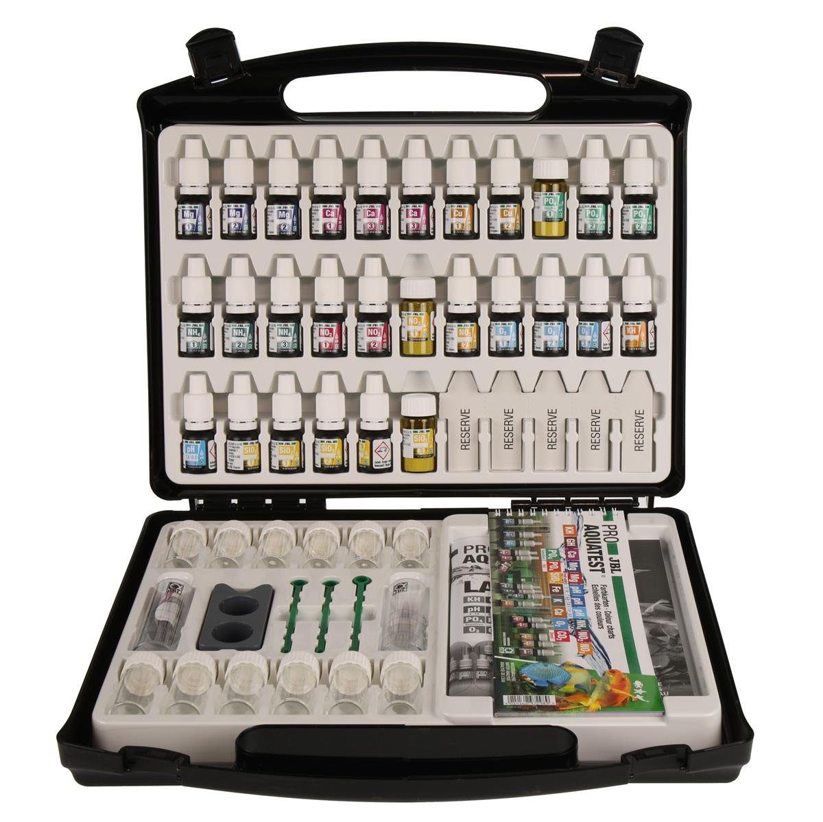 JBL GmbH & Co. KG Wasserteststreifen JBL PROAQUATEST LAB MarinTestkoffer Meerwasser-Analyse, Wassertestkoffer Salzwasser