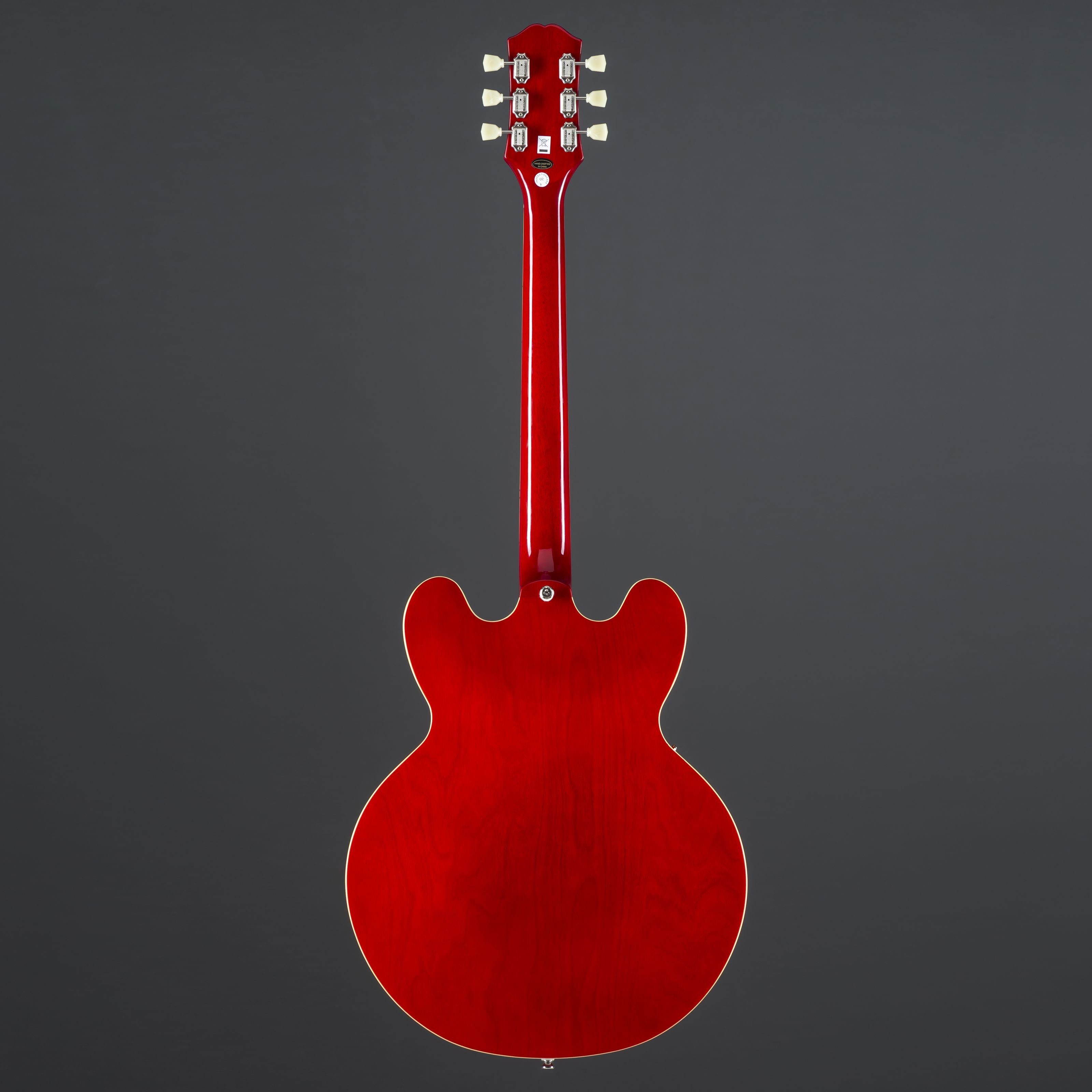 Epiphone Halbakustik-Gitarre, Halb-Akustik Gitarren, Lefthand, Inspired by Gibson ES-335 Lefthand Cherry - Halbakustik Gitarre für