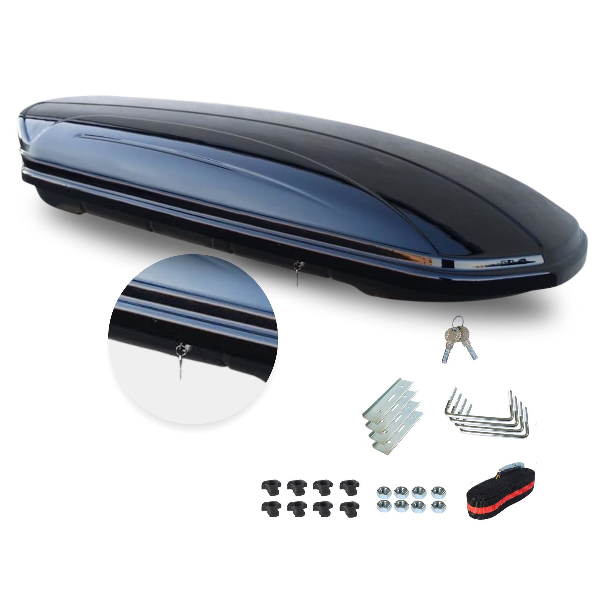 VDP Dachbox, (Passend für Volvo V50 (5Türer) 2004-2012)