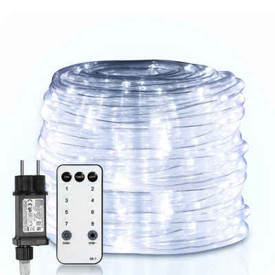 Randaco LED-Lichterschlauch LED Lichterschlauch Lichterkette Außen/Innen,mit Timer 8 Leuchtmode