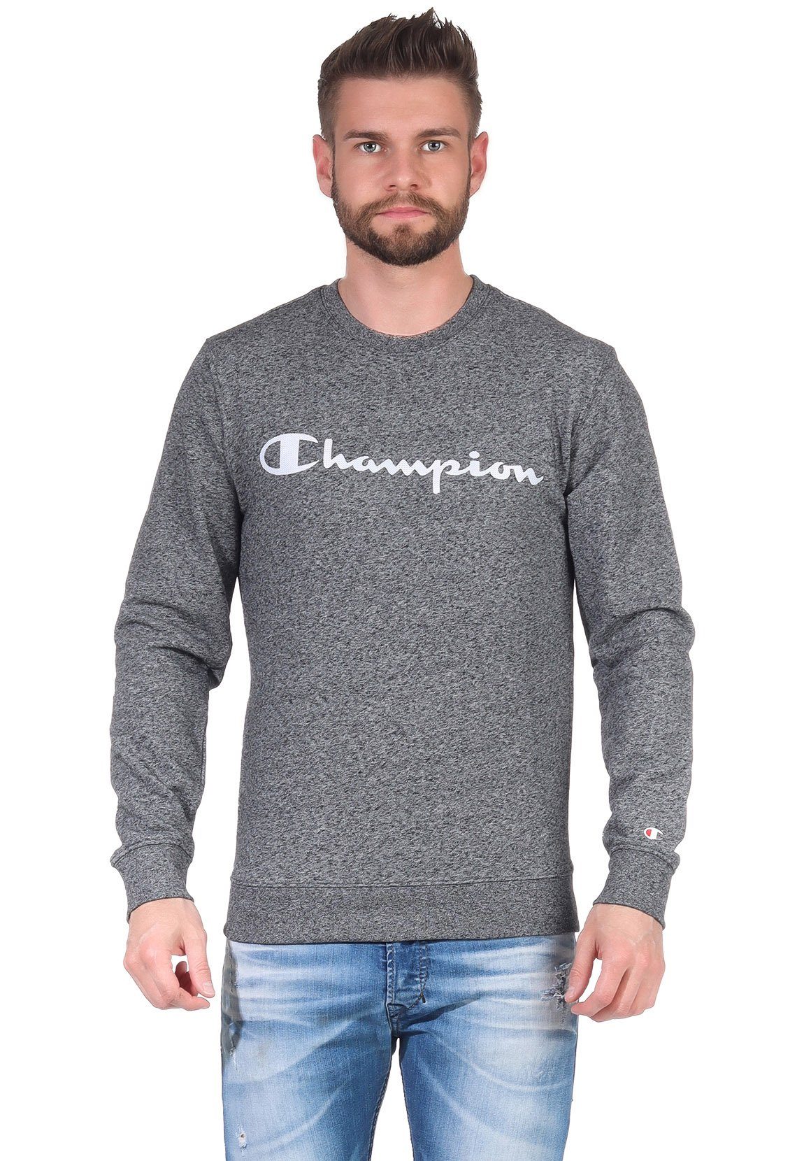 Champion Champion EM502 Crew-Neck Sweater 214140 Herren Dunkelgrau DGRMM