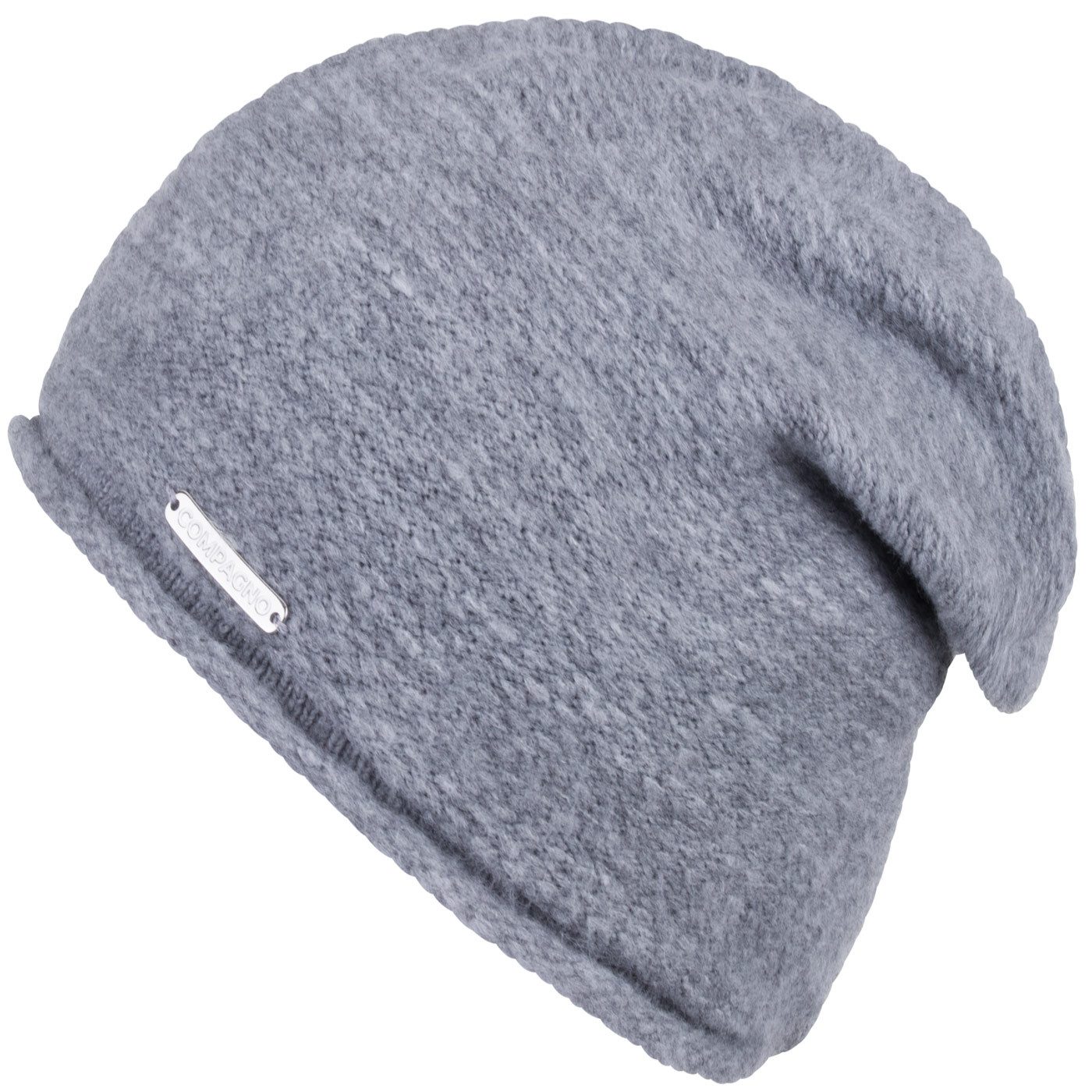 compagno Strickmütze (1-St) Klassische Beanie Wintermütze Strickmütze Damen gefüttert Fleece