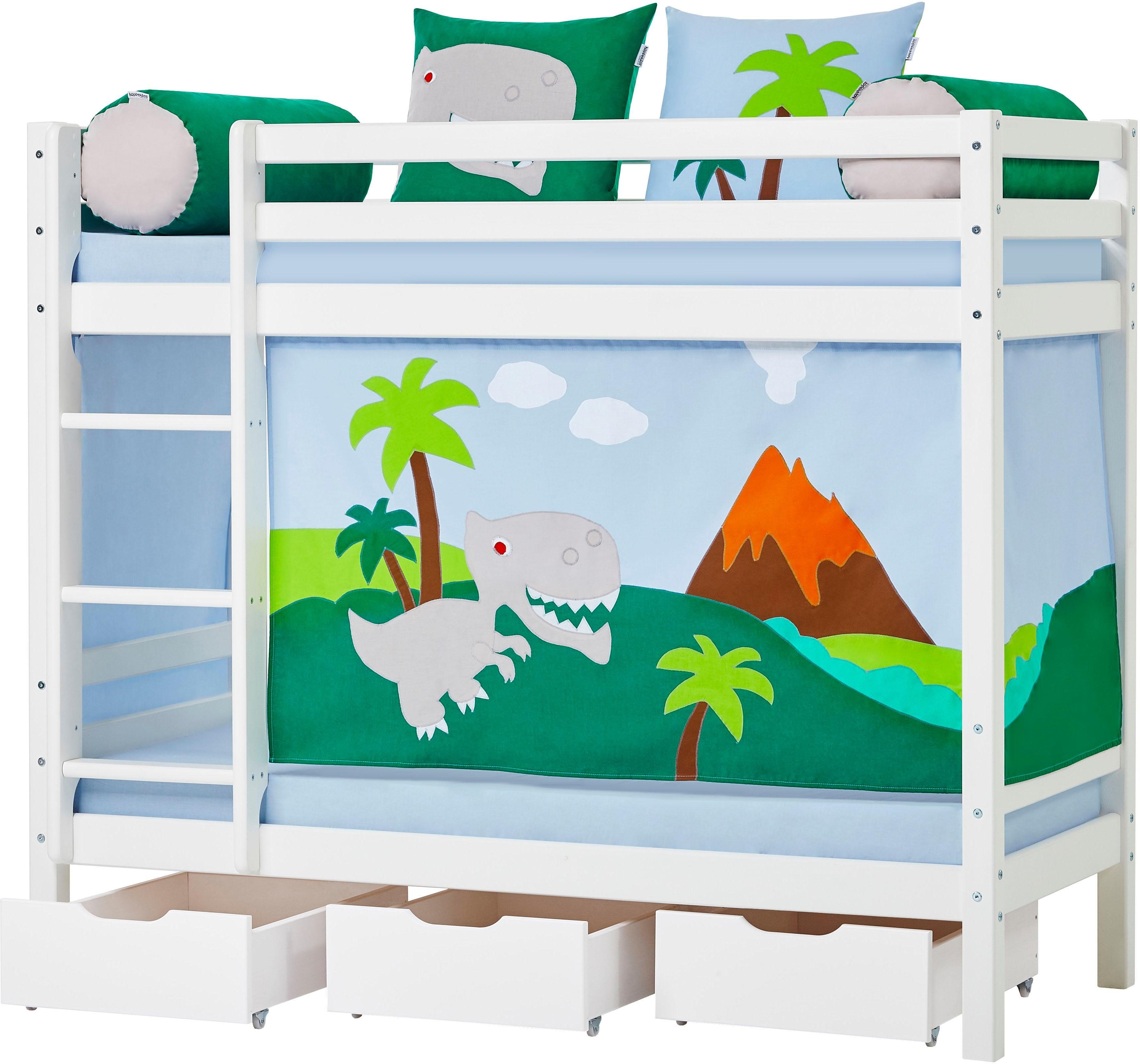 Hoppekids Etagenbett Dinosaurier Inkl Vorhang Set