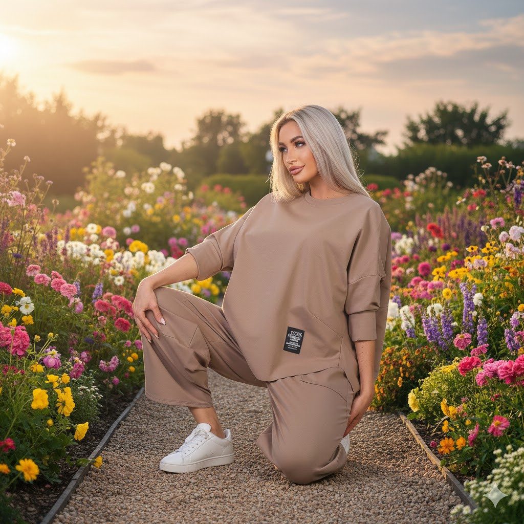 simaranda Jogginganzug Damen Jogginganzug 6172 36-42 Schlamm günstig online kaufen