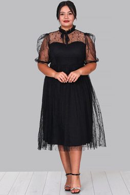 Modabout Abendkleid Damen Midikleid Sommerkleid für große Größen - NELB0588D5163SYH (1-tlg)