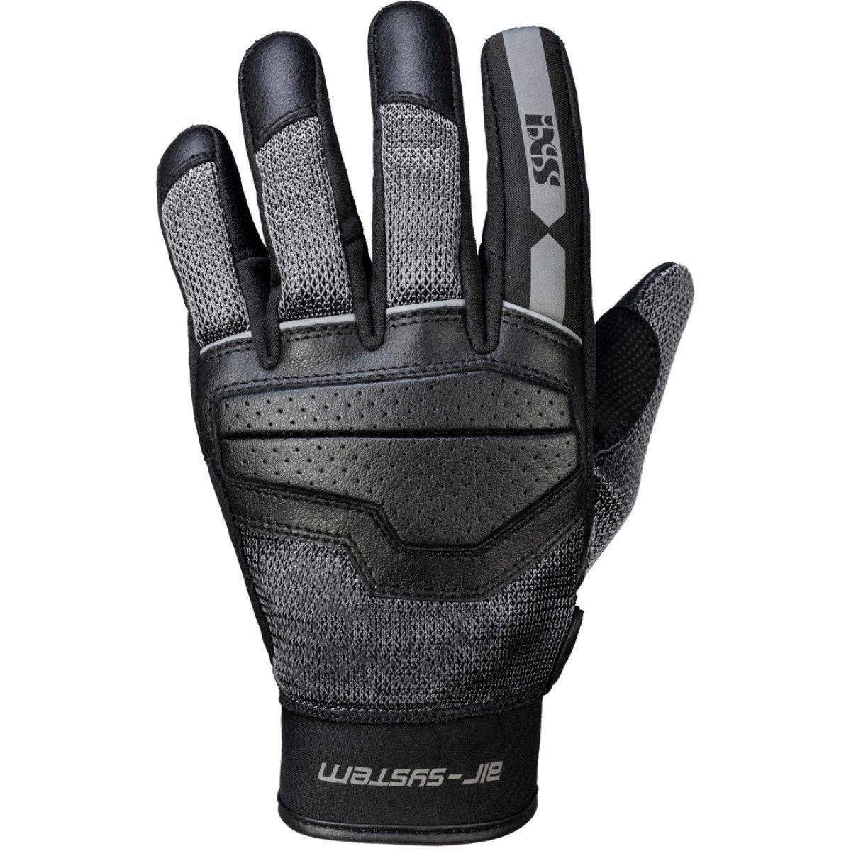 IXS Motorradhandschuhe iXS Classic Evo-Air Motorradhandschuh Herren schwarz / grau atmungsaktiv
