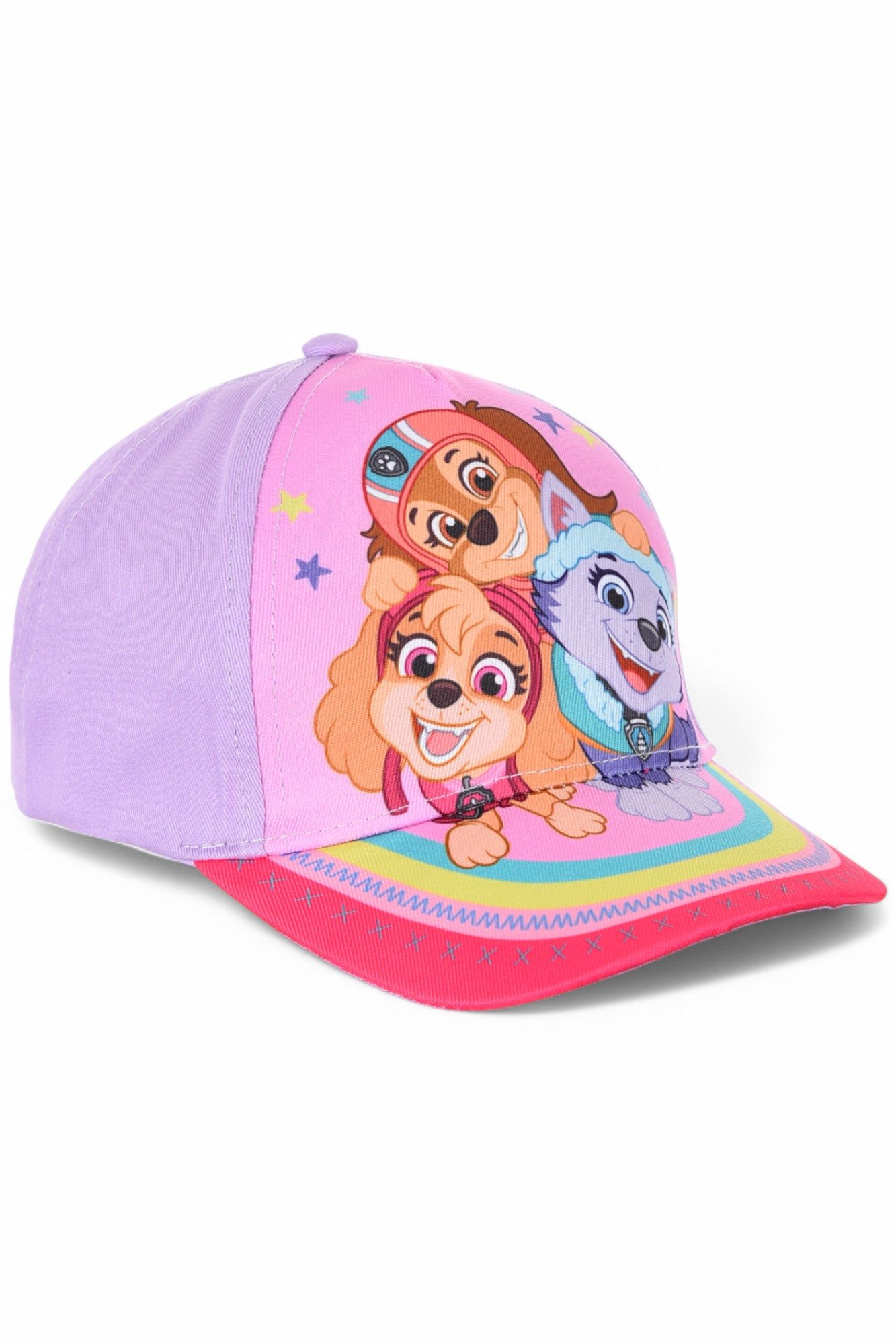 PAW PATROL Baseball Cap Skye, Everest & Liberty Mädchen Sommerkappe Größe 52-54 cm