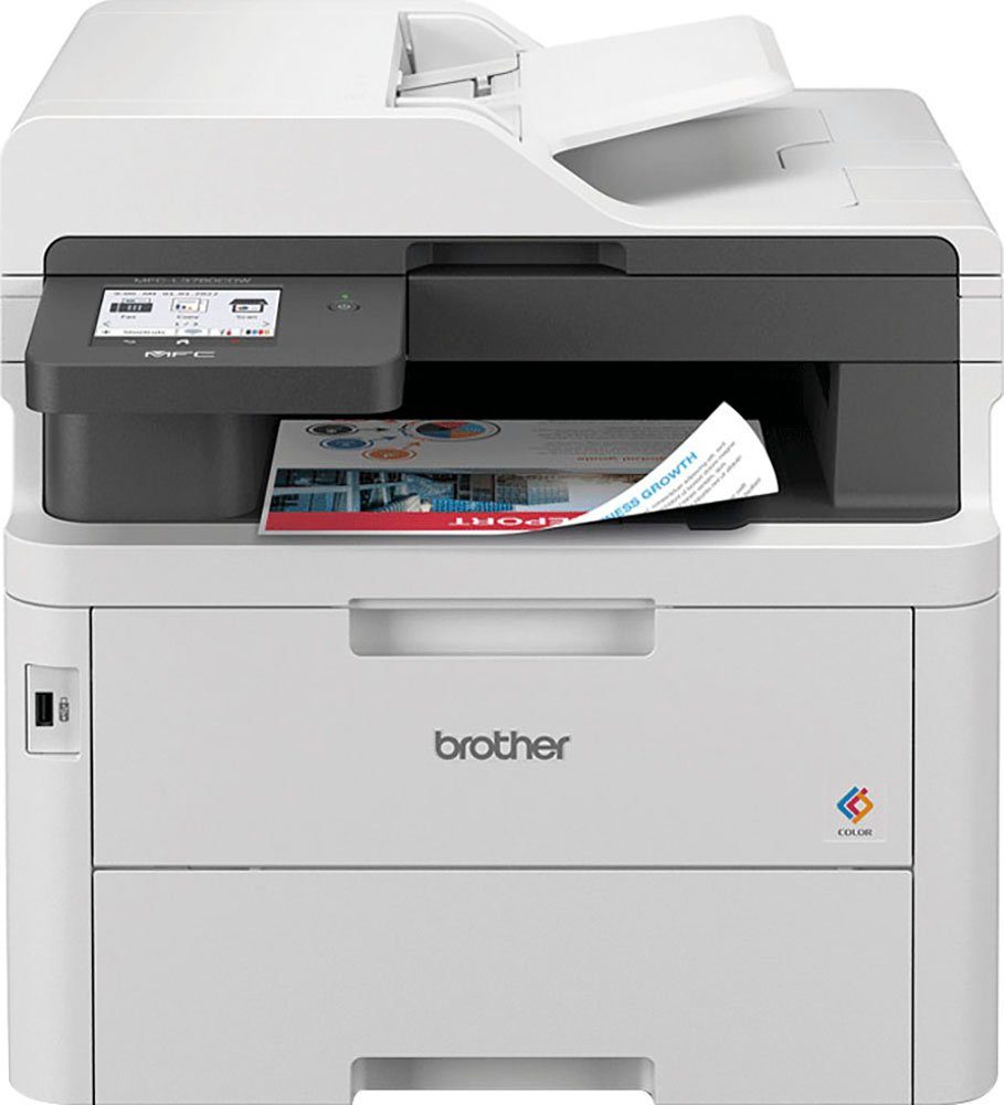 Brother MFC-L3760CDW Multifunktionsdrucker, (LAN (Ethernet), WLAN (Wi-Fi)