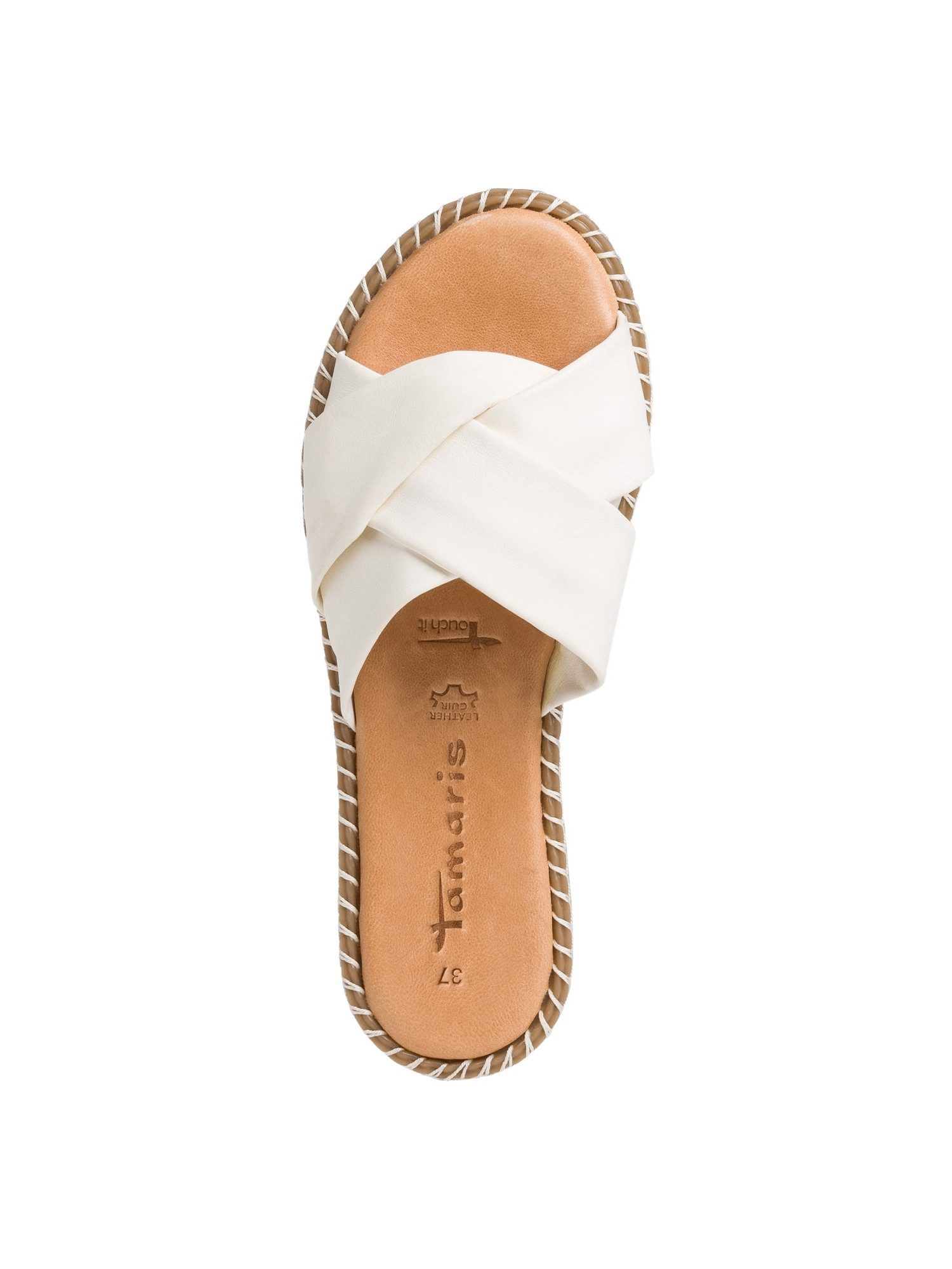 Tamaris TOUCH-IT aus Leder Blockabsatz 1-27116-42 Pantolette TOUCH-IT