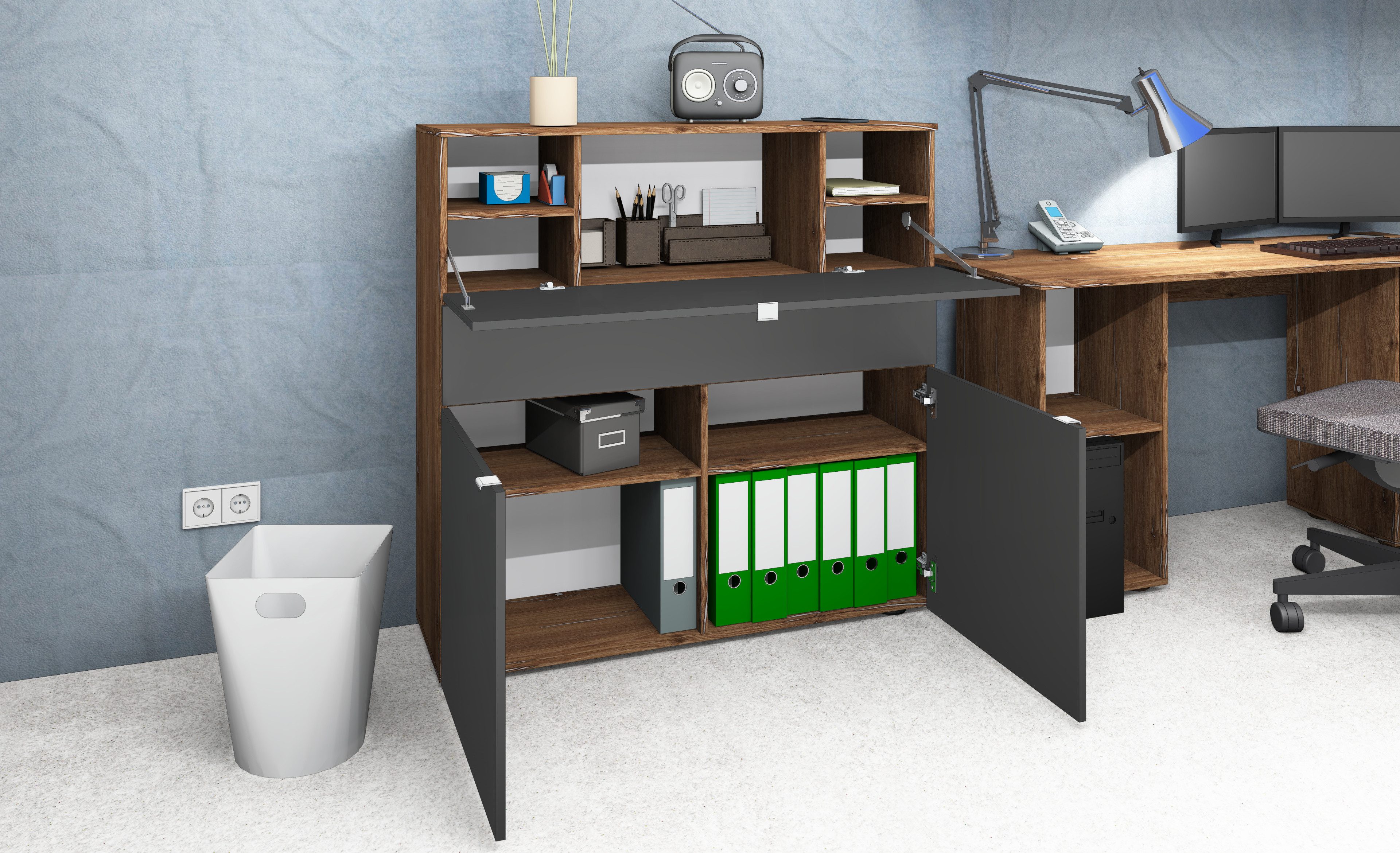 borchardt Möbel Sekretär Dolly, platzsparend, Home-Office-Schreibtisch, Breite 110 cm, Made in Germany