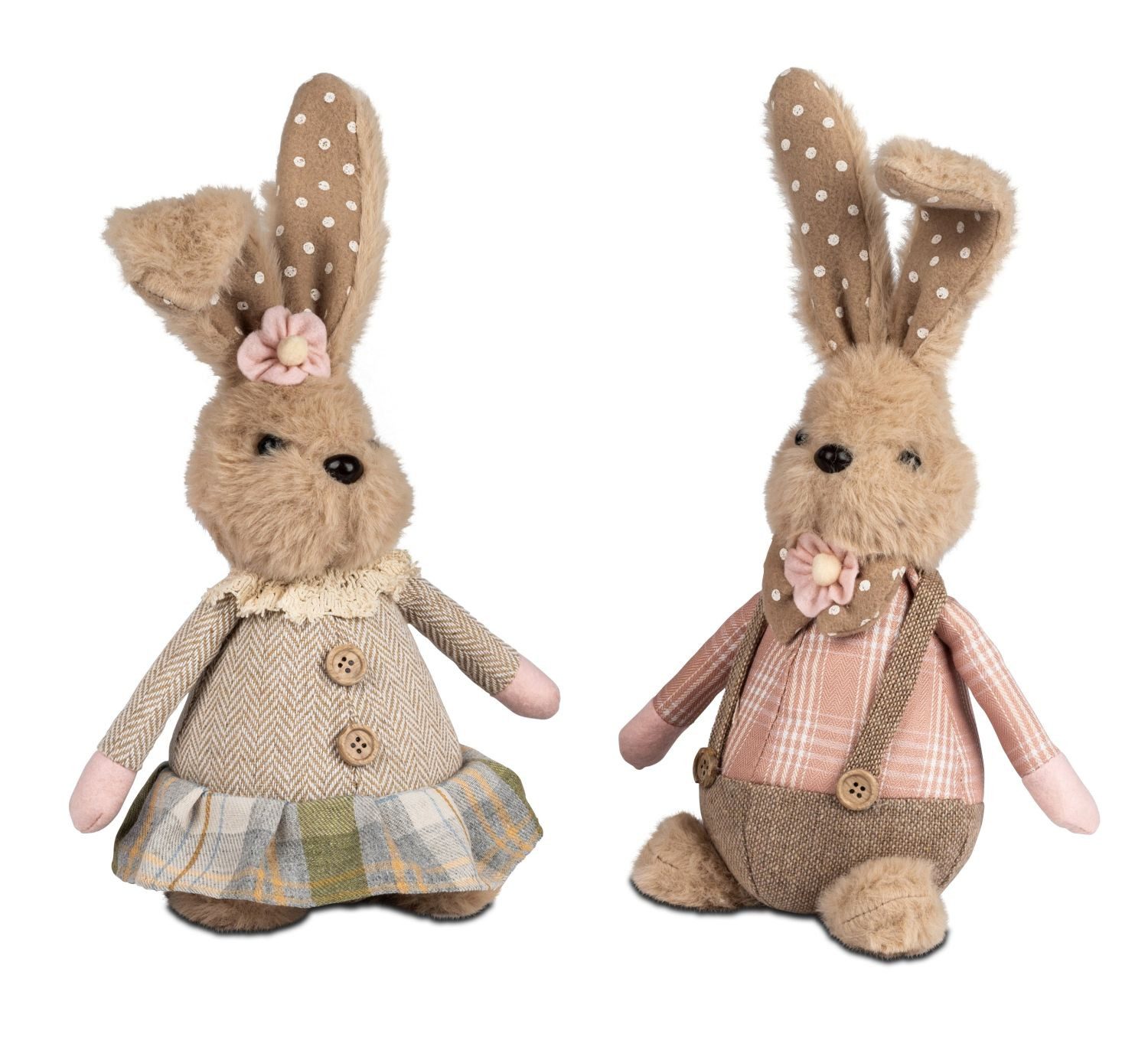 formano Dekofigur Osterzeit, Höhe: 30cm, Farbe: Natur, Motiv: Hasen