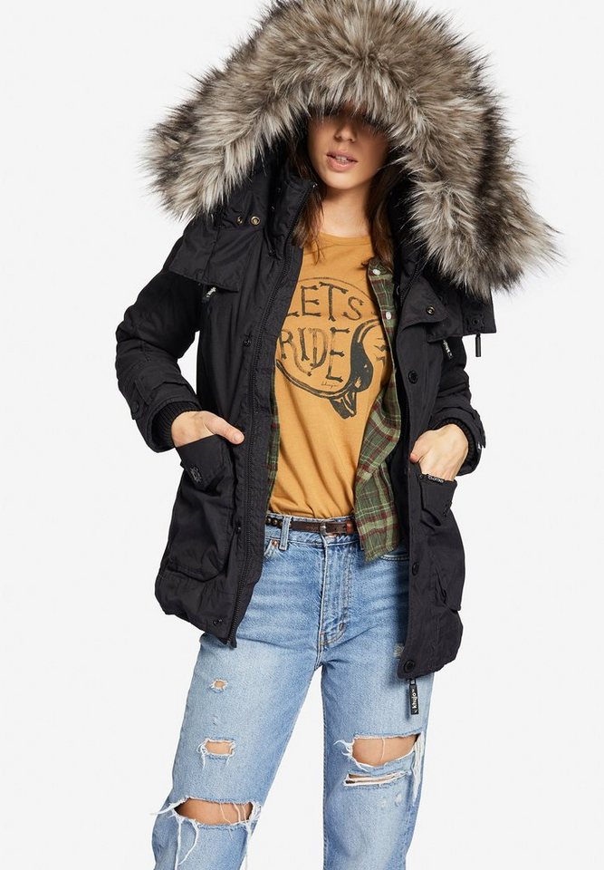 khujo Cargojacke »MONIFA« mit Kunstfell-Futter khujo Cargojacke »MONIFA« mit Kunstfell-Futter